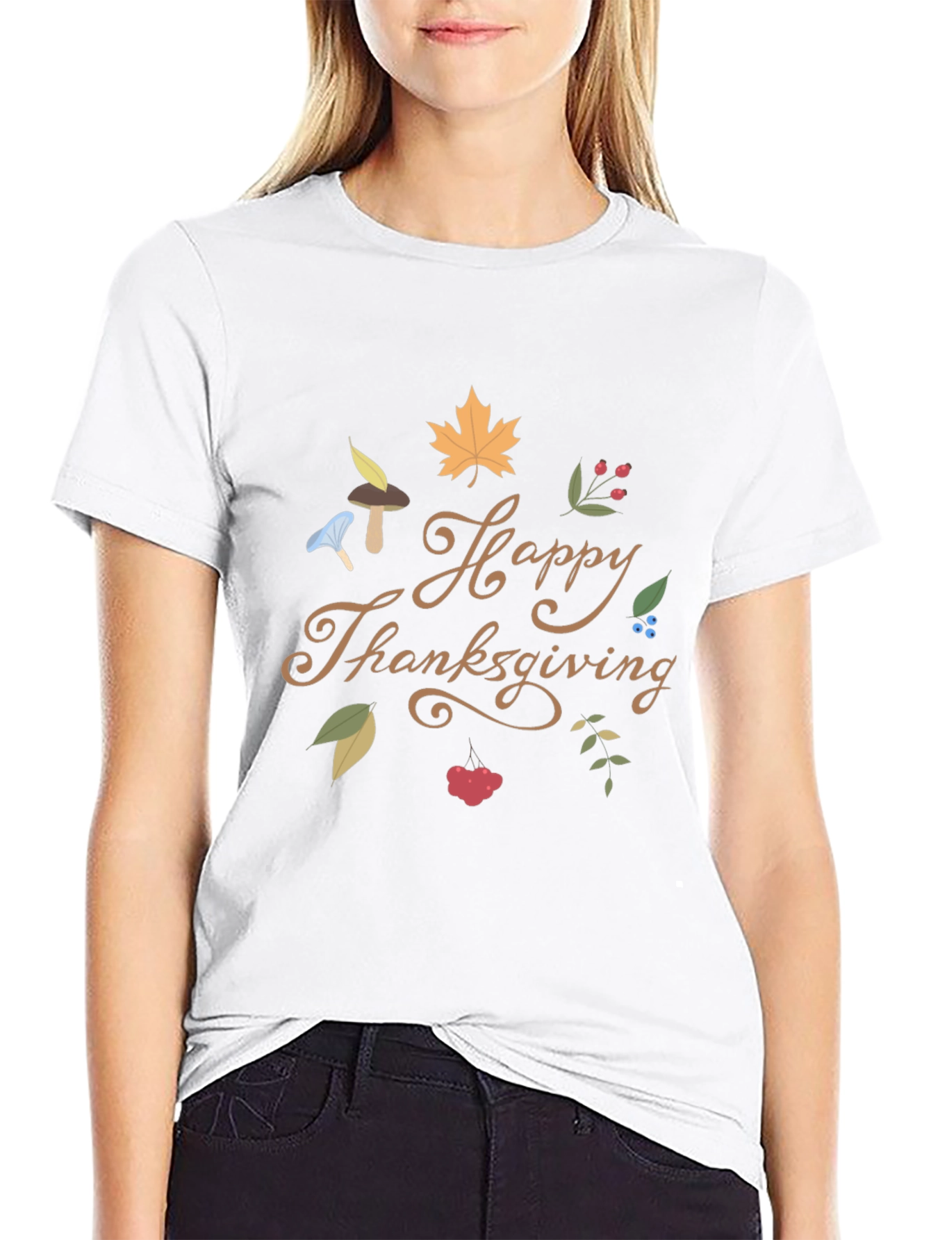 Happy Thanksgiving T-Shirt - Fall Festive Tee