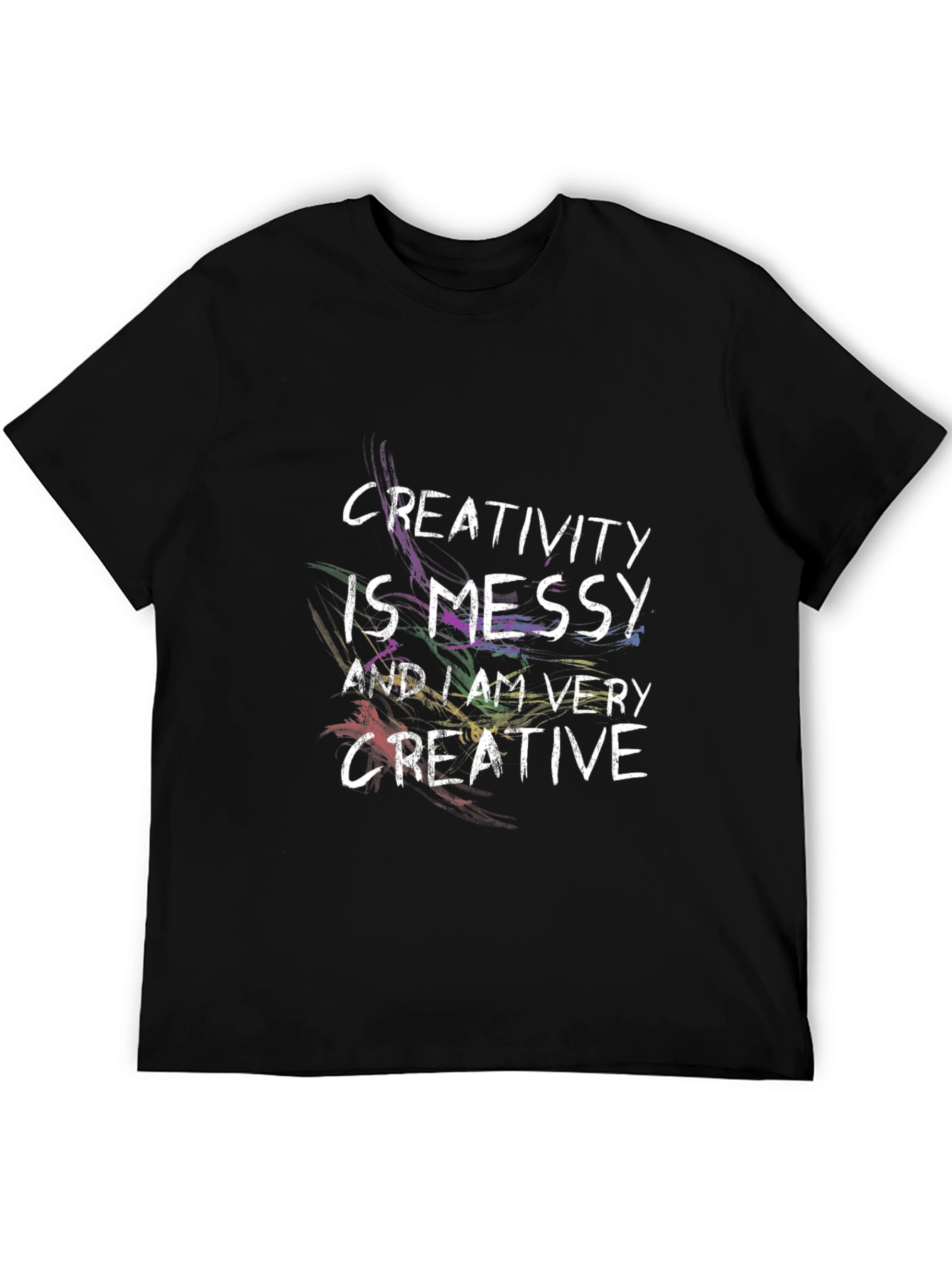 Creativity is Messy T-Shirt - Mens Black Tee