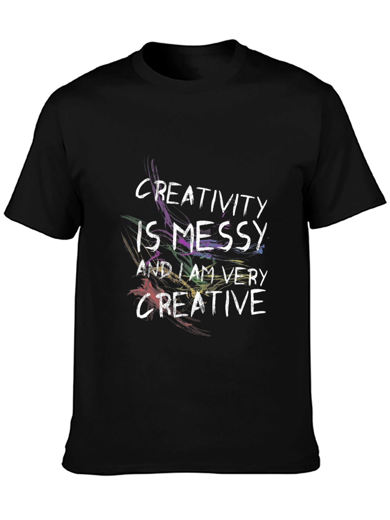 Creativity is Messy T-Shirt - Mens Black Tee