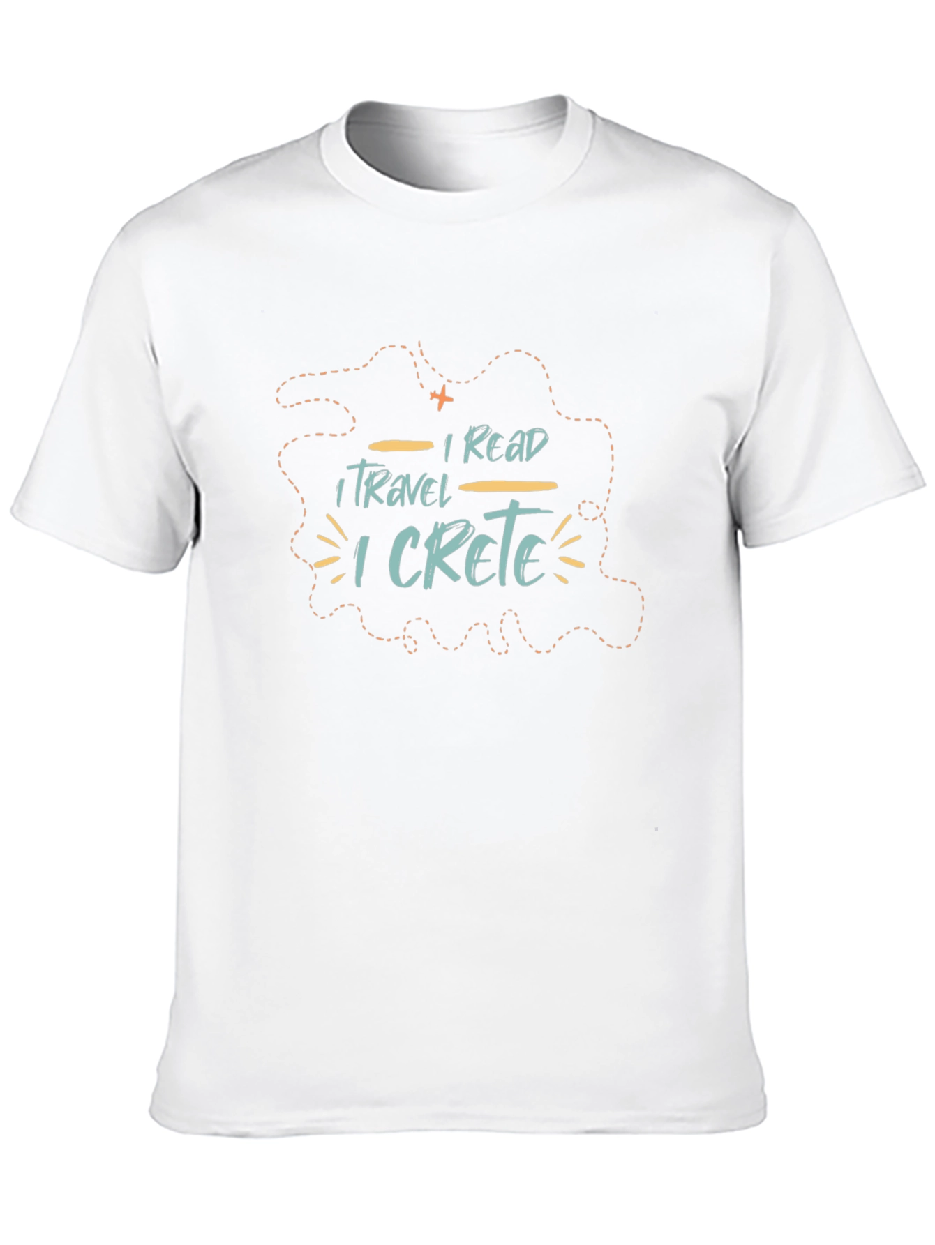 I Read I Travel I Crete Black T-Shirt