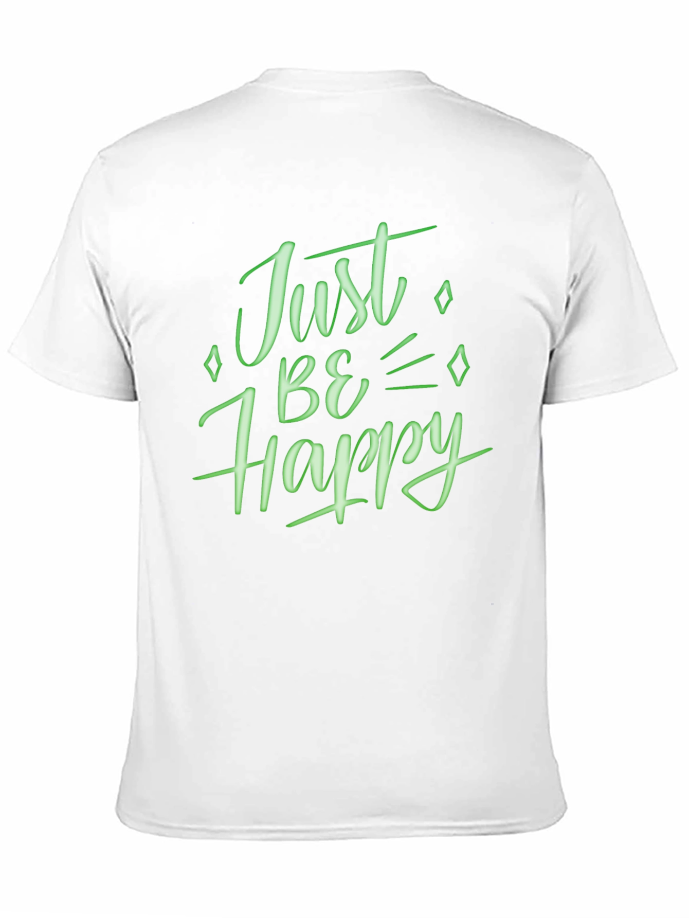 Just Be Happy Graphic Tee - Black