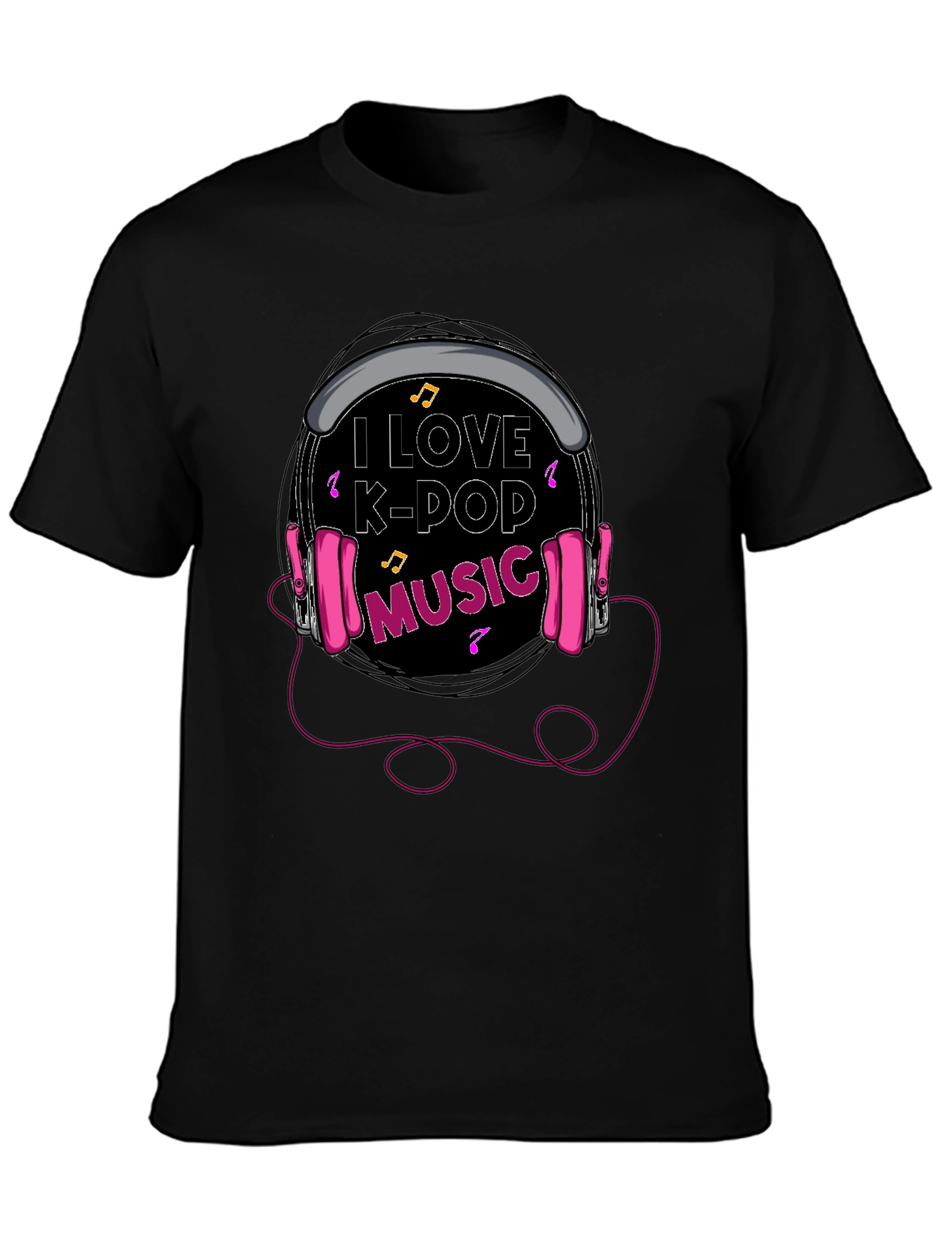 I Love K-Pop Music Graphic Tee