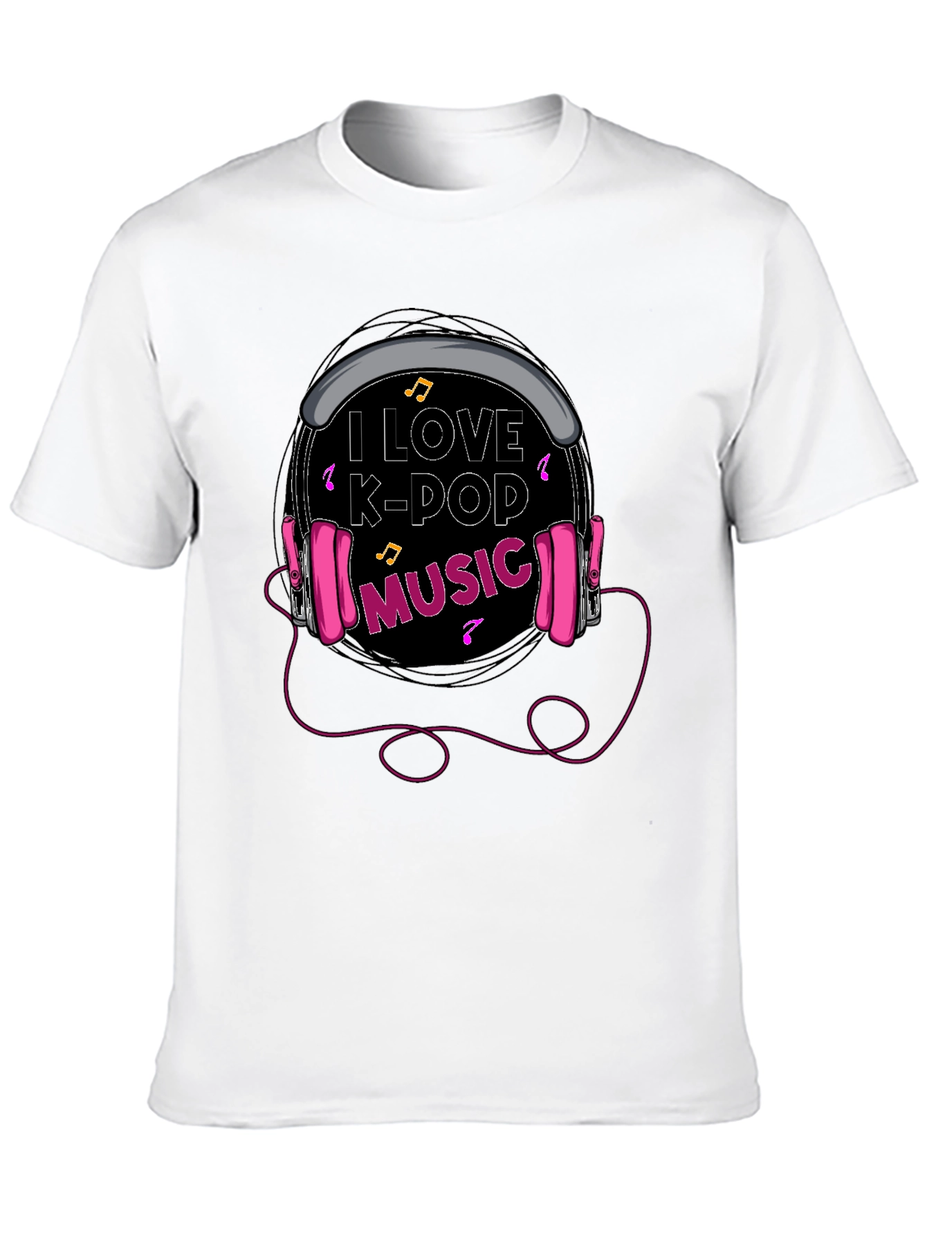 I Love K-Pop Music Graphic Tee