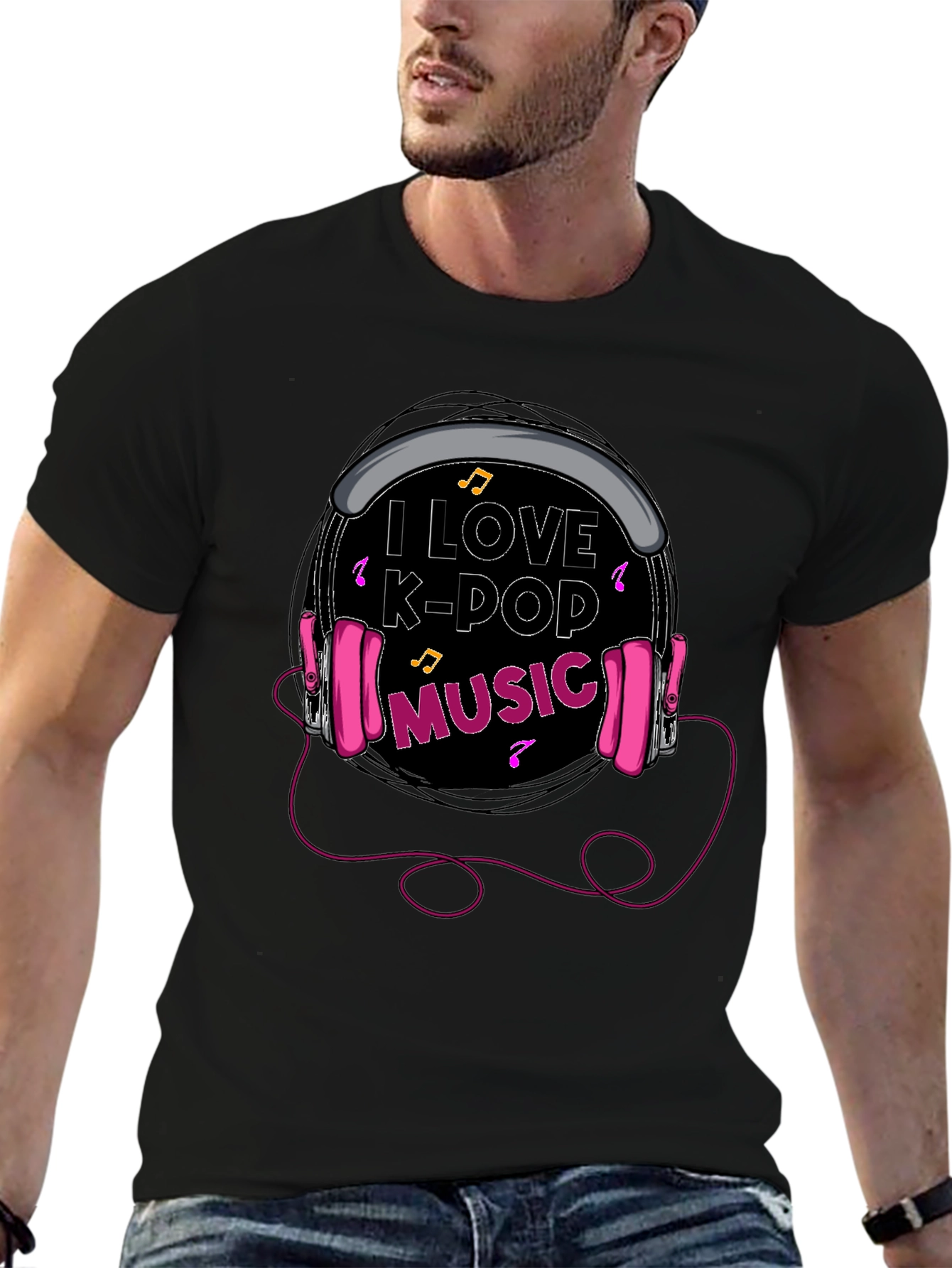 I Love K-Pop Music Graphic Tee