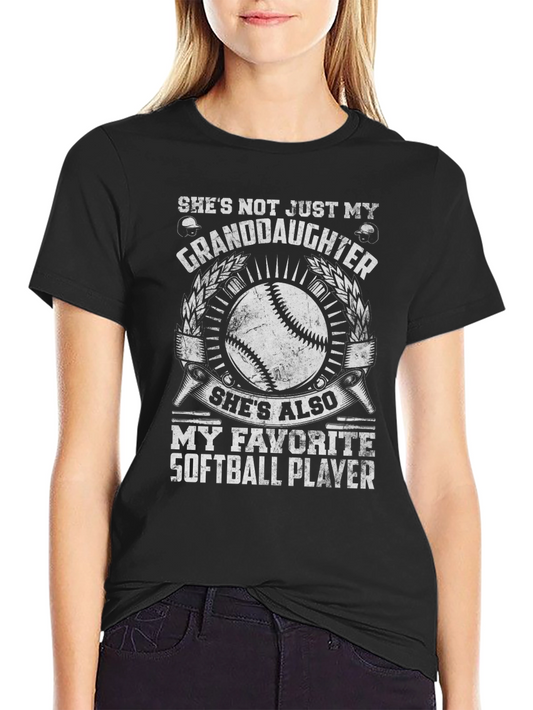 Granddaughter Softball Player Graphic Tee
