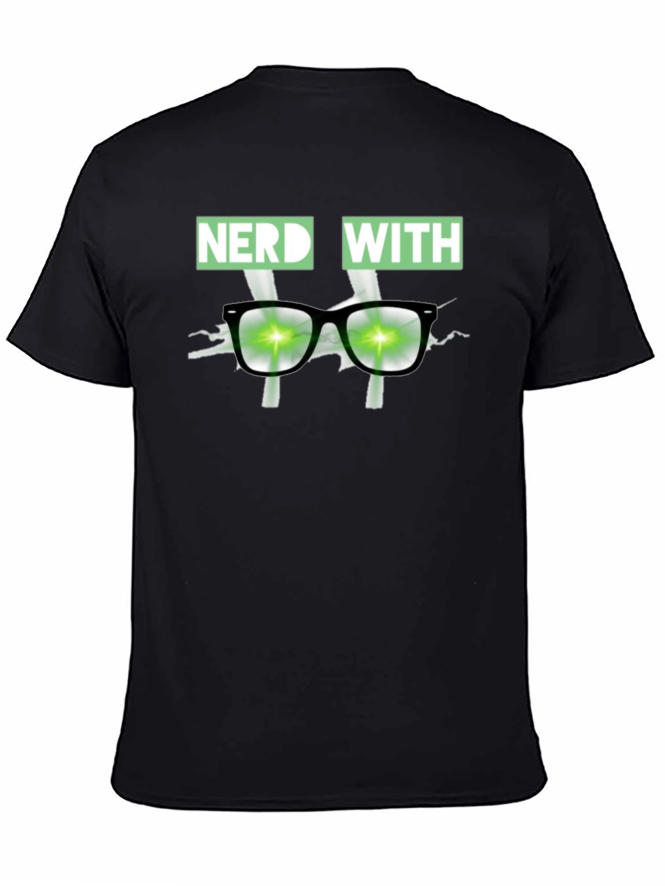 Nerd With Glasses Graphic T-Shirt