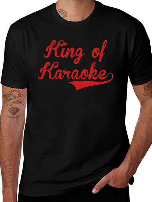King of Karaoke Black T-Shirt
