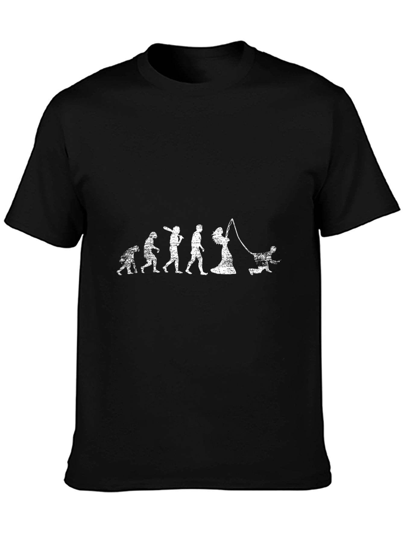 Evolution of Man T-Shirt - Fishing Humor