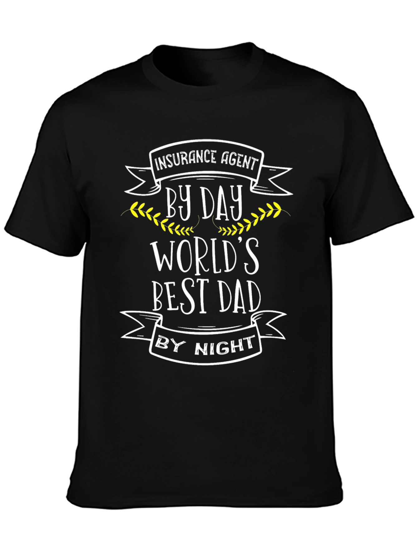 Insurance Agent Dad Black T-Shirt
