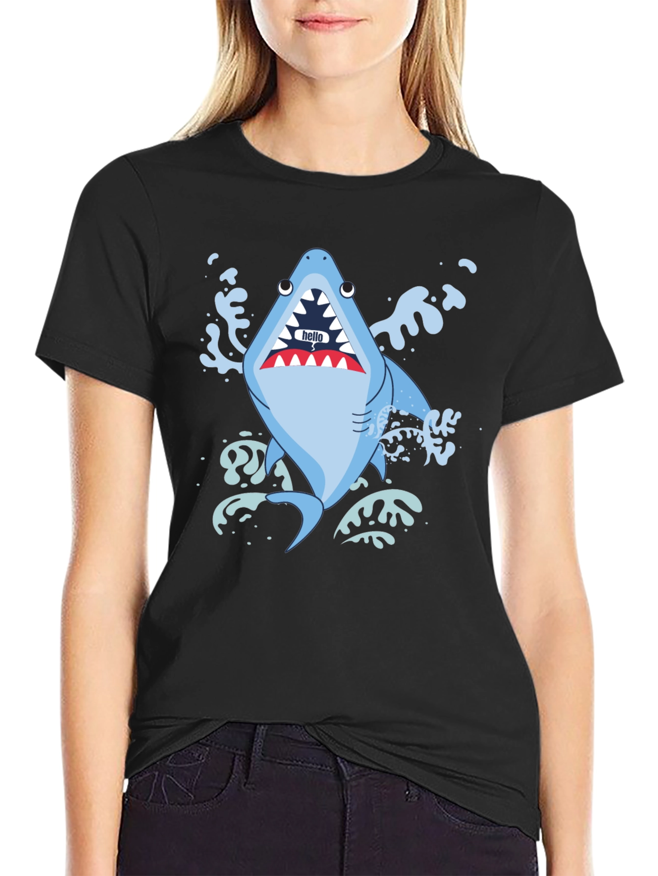 Shark Attack T-Shirt - Funny Graphic Tee
