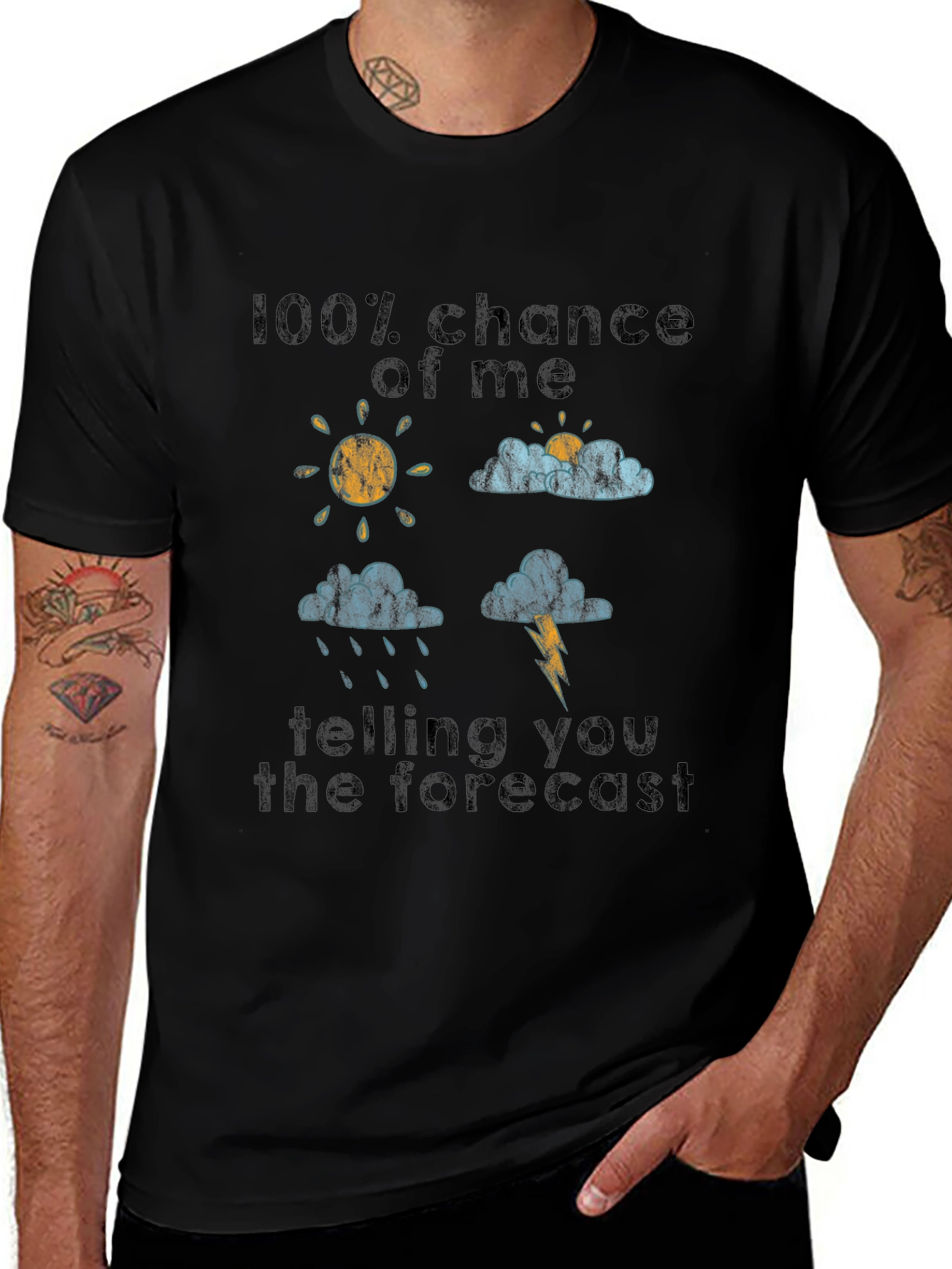 Funny Weather Forecast Graphic Tee