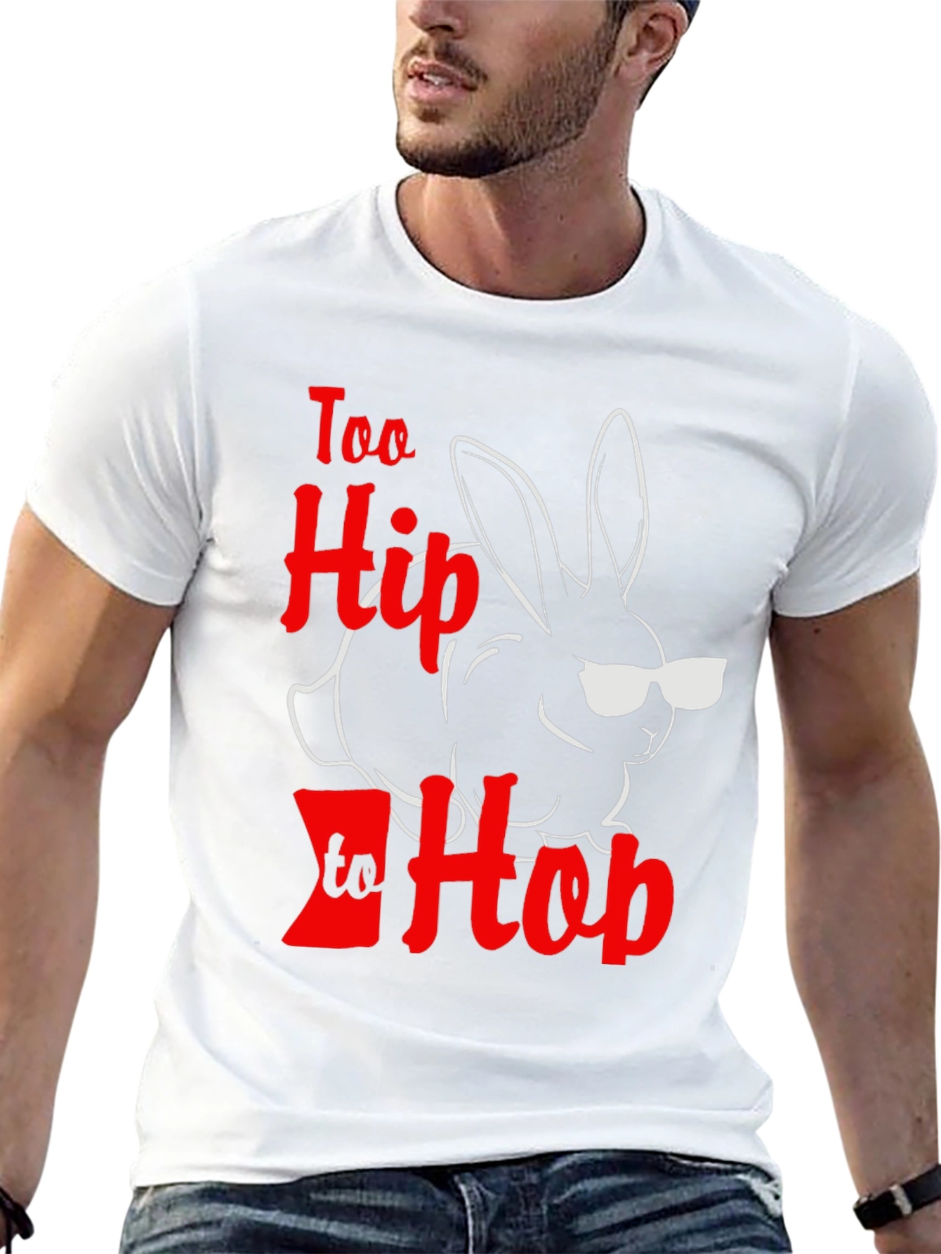 Cool Easter Bunny Tee - Too Hip to Hop