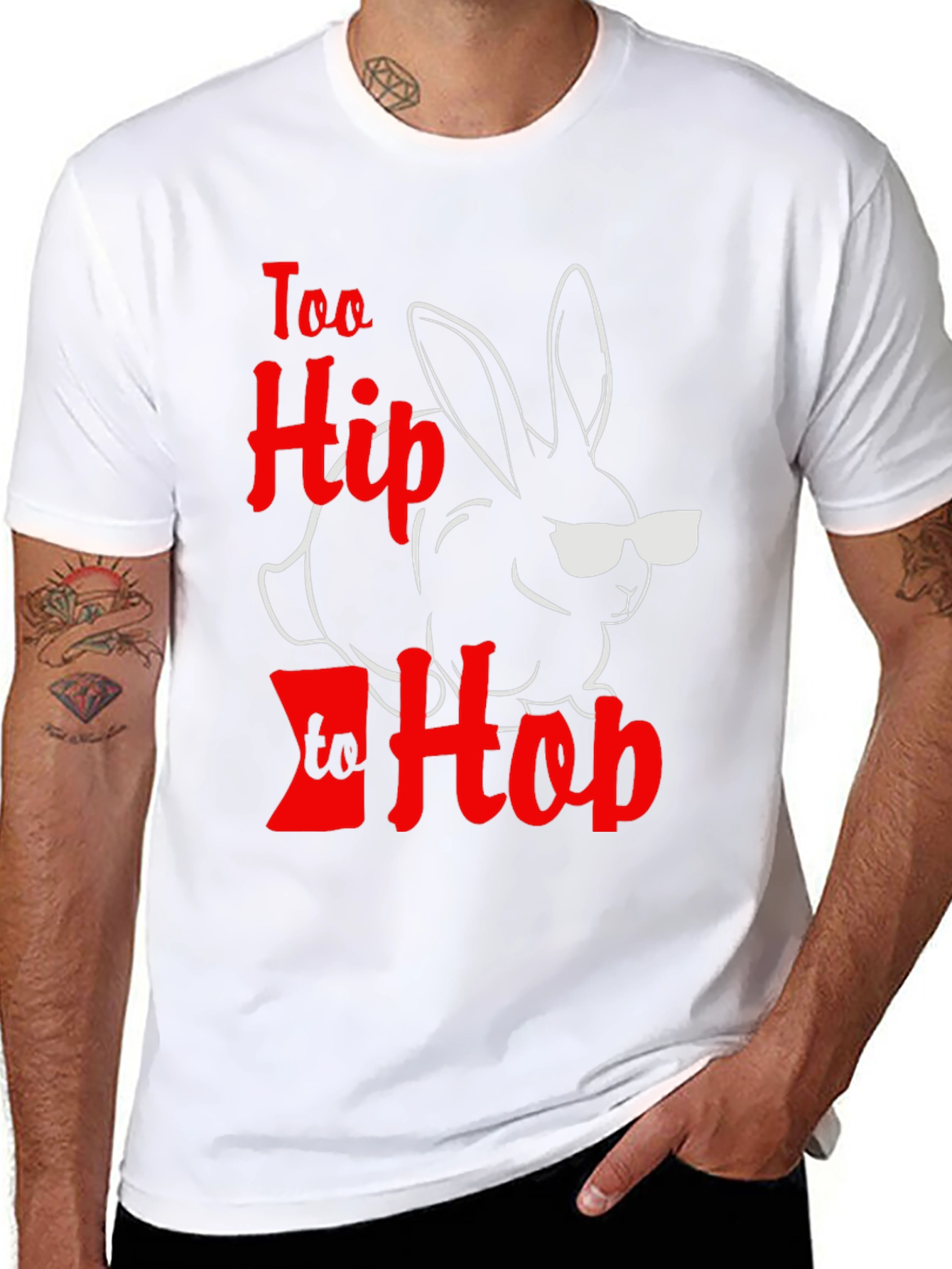 Cool Easter Bunny Tee - Too Hip to Hop