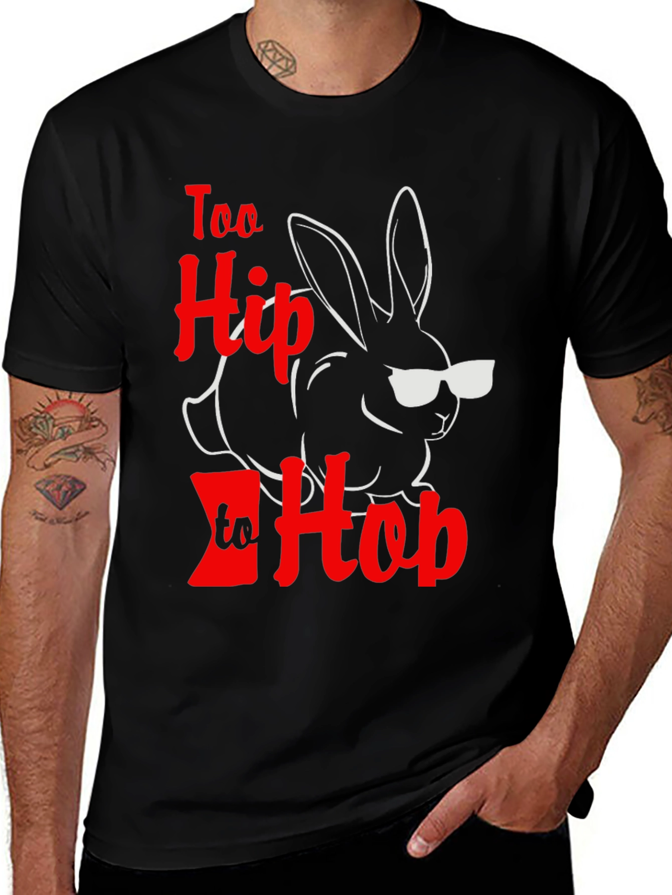 Cool Easter Bunny Tee - Too Hip to Hop