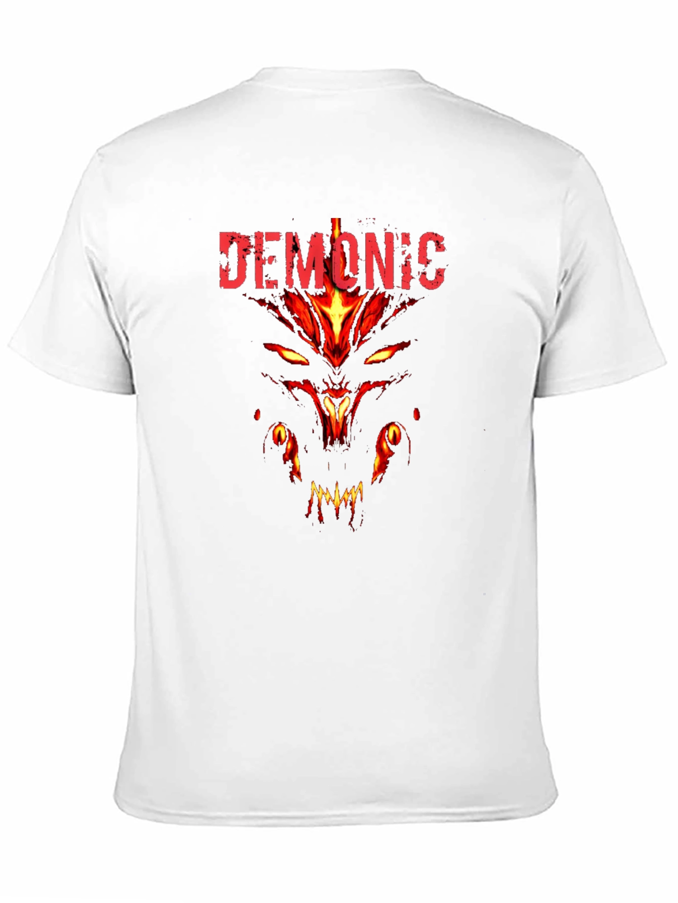 Demonic Graphic Print Tee - Mens Black T-Shirt