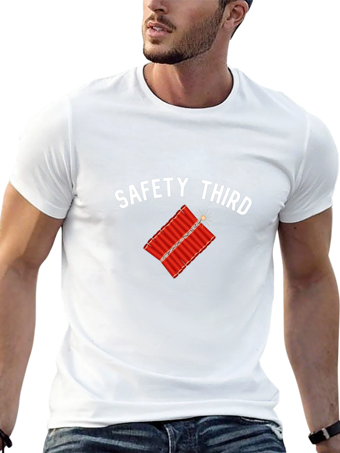 Safety Third Funny Graphic Tee