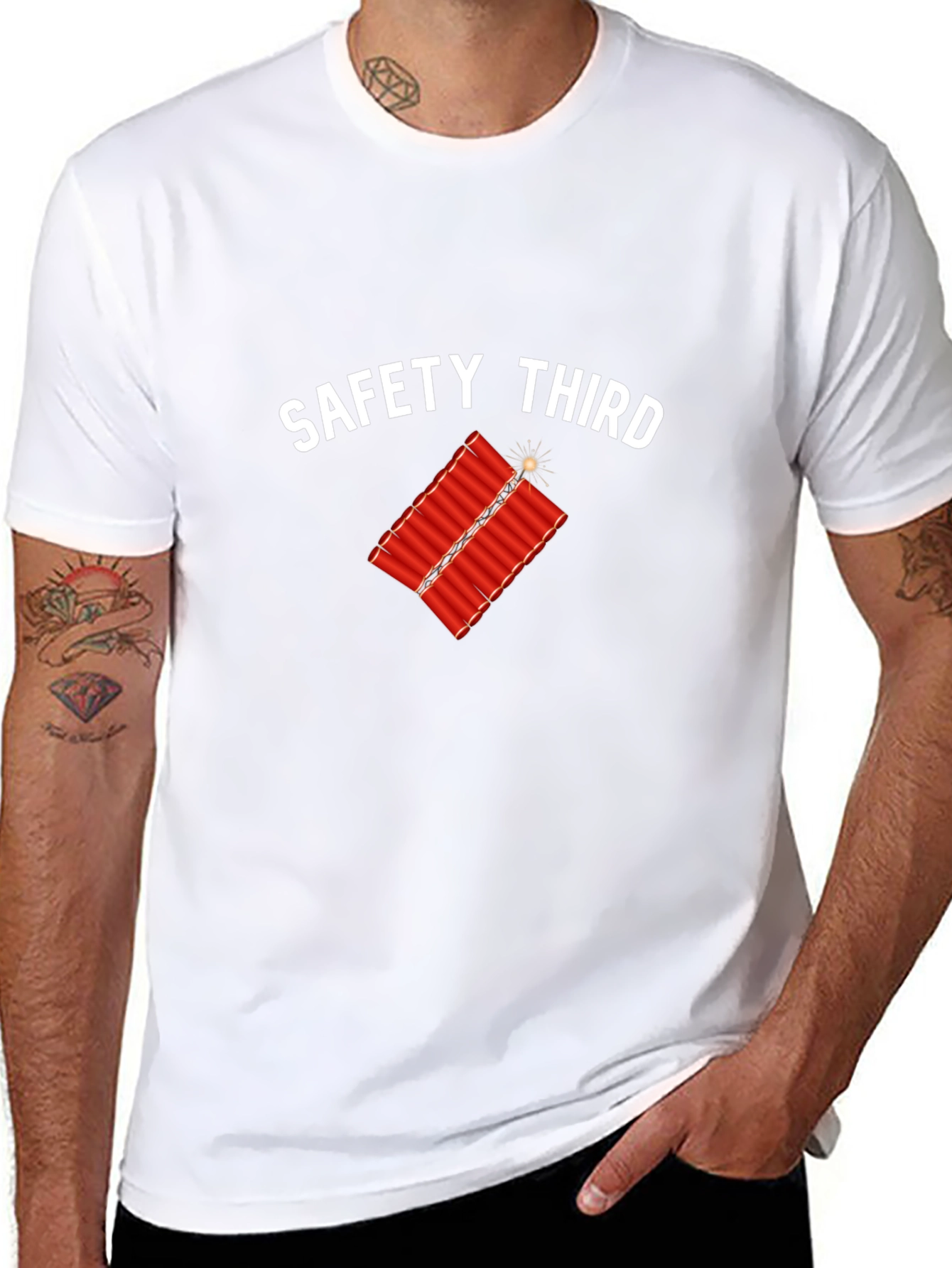 Safety Third Funny Graphic Tee