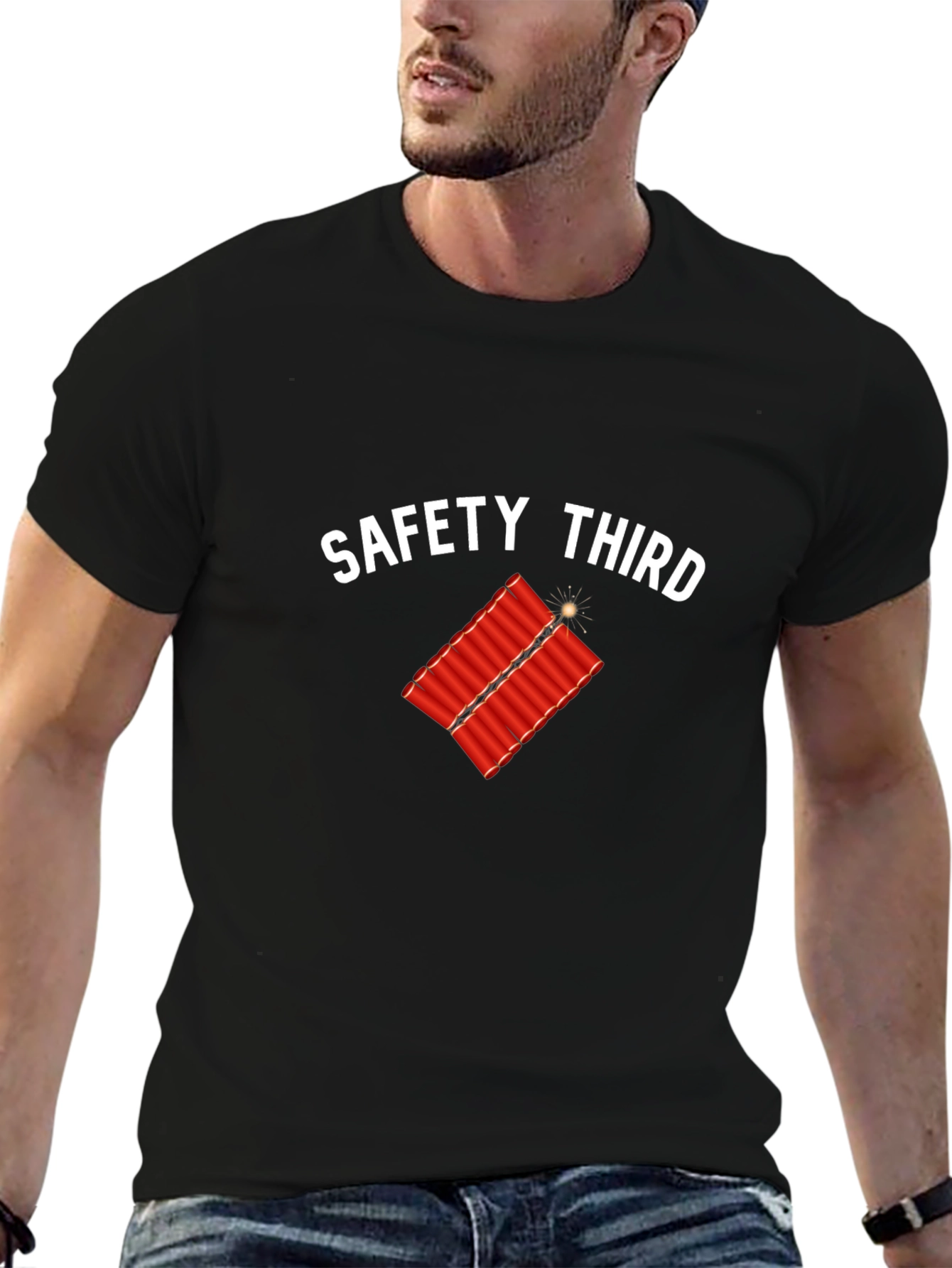 Safety Third Funny Graphic Tee