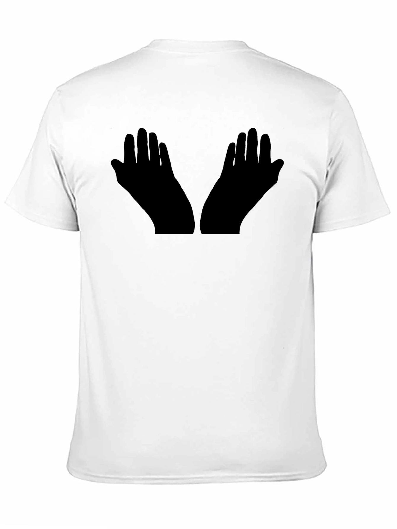 Black Graphic Tee - Praying Hands Design