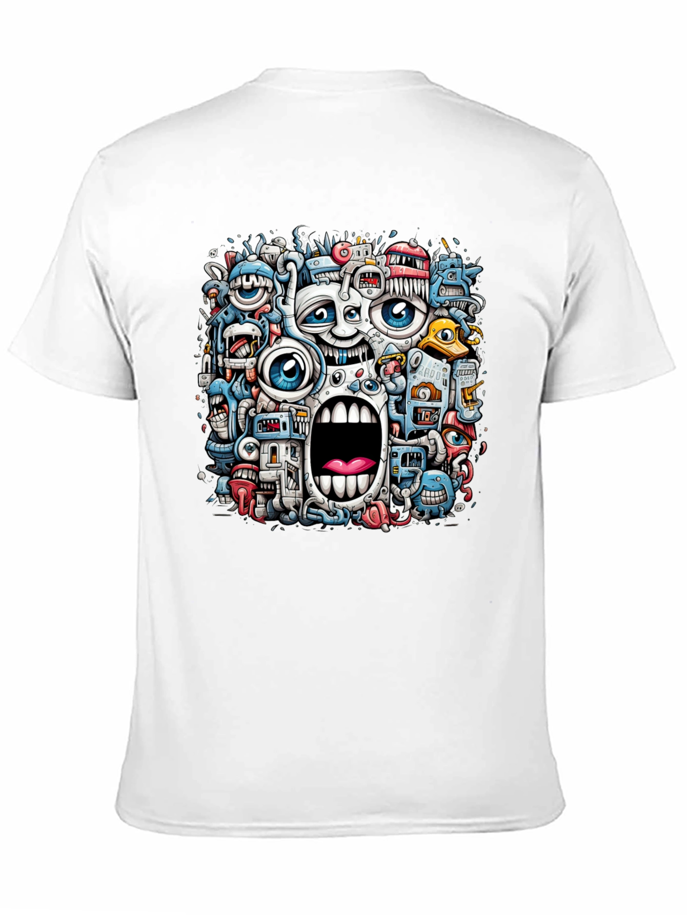 Funky Doodle Art Black T-Shirt