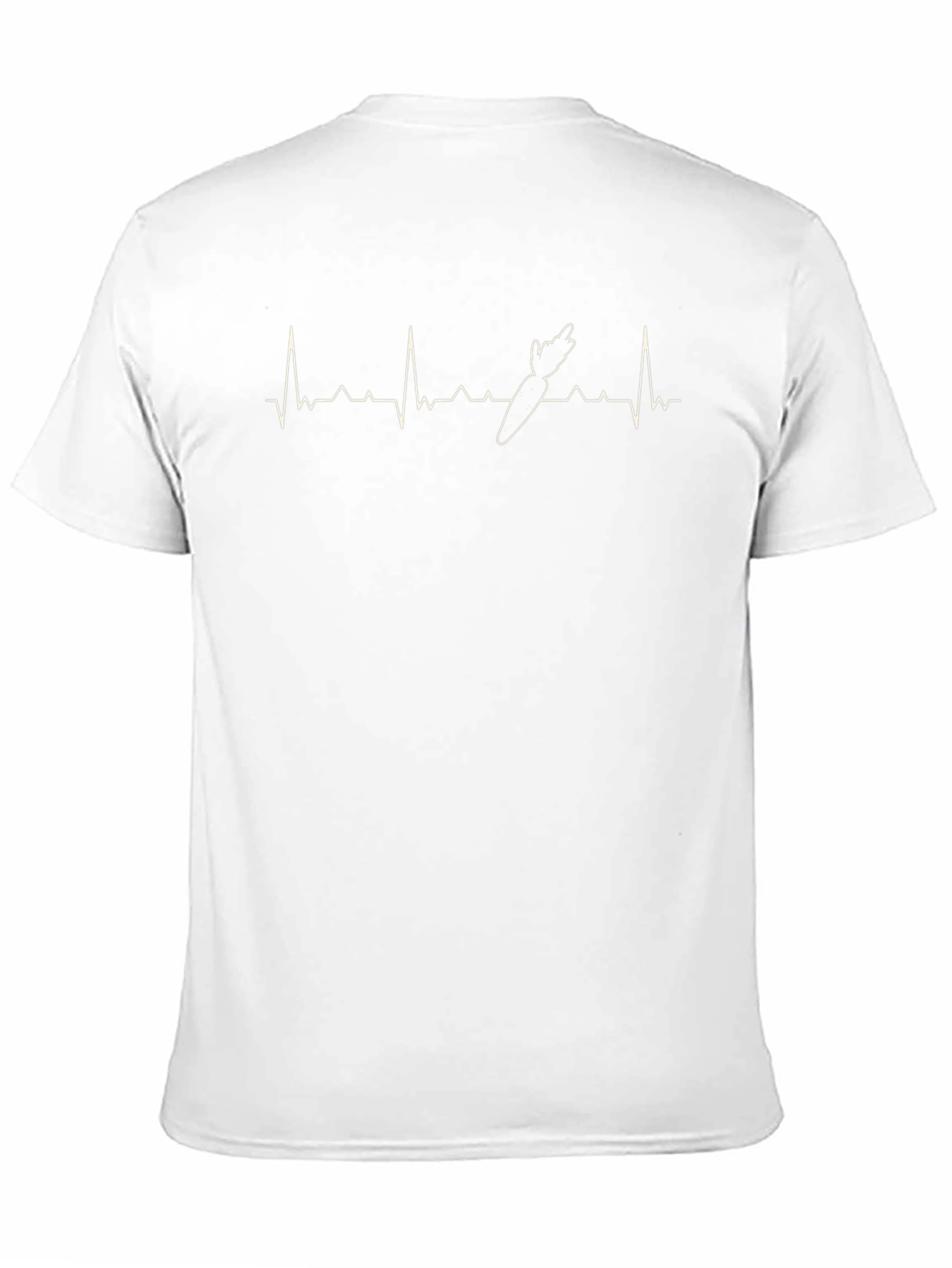 Carrot Heartbeat Graphic Tee - Black Cotton T-Shirt