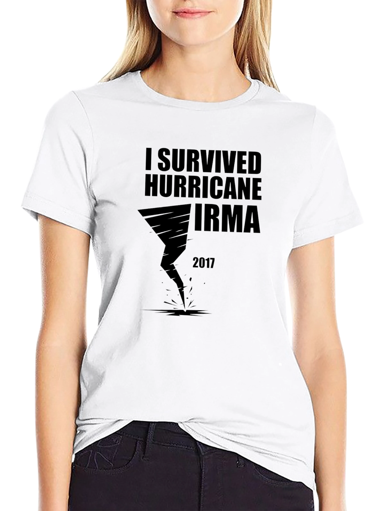 I Survived Hurricane Irma 2017 Black T-Shirt