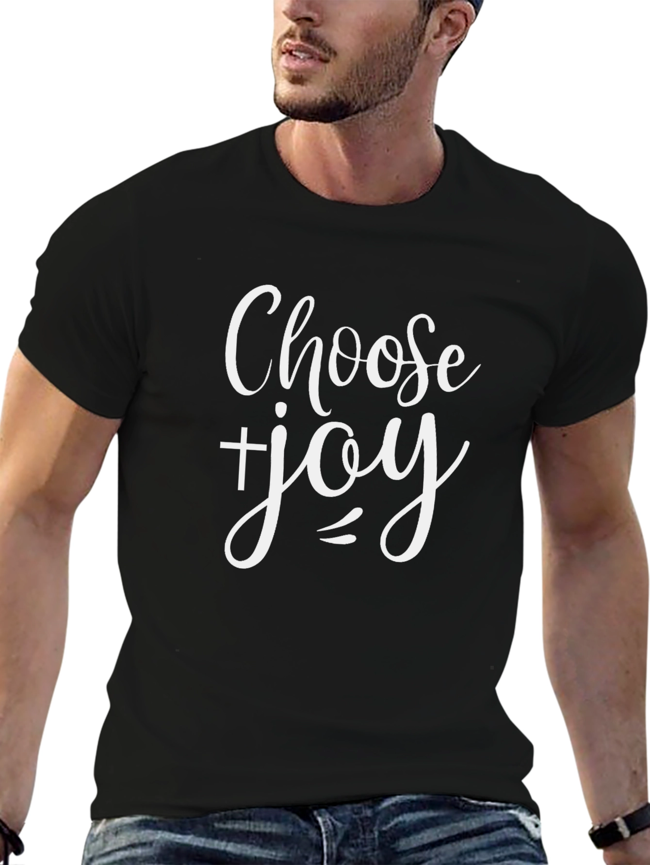 Choose Joy Graphic T-Shirt - Black