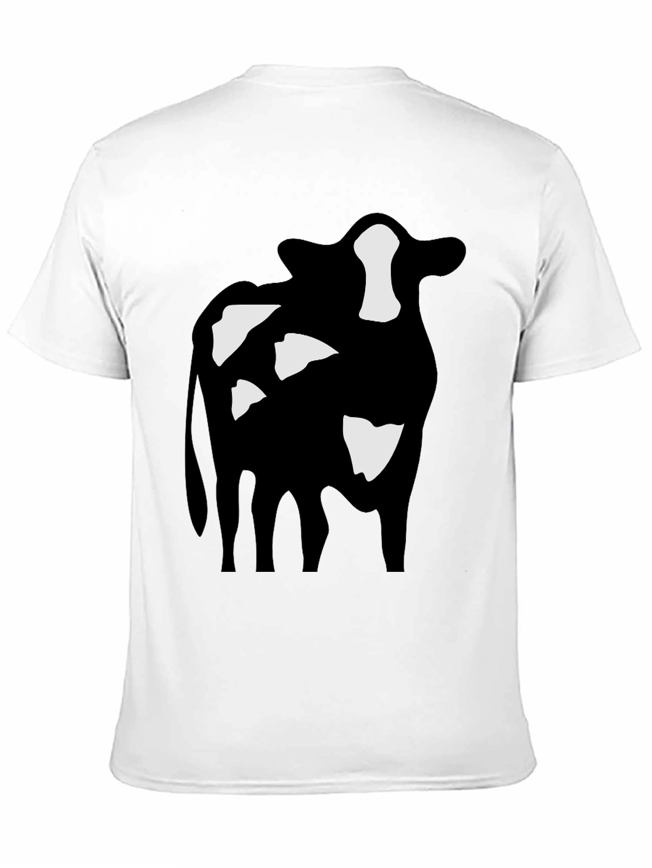 Cow Print Black T-Shirt