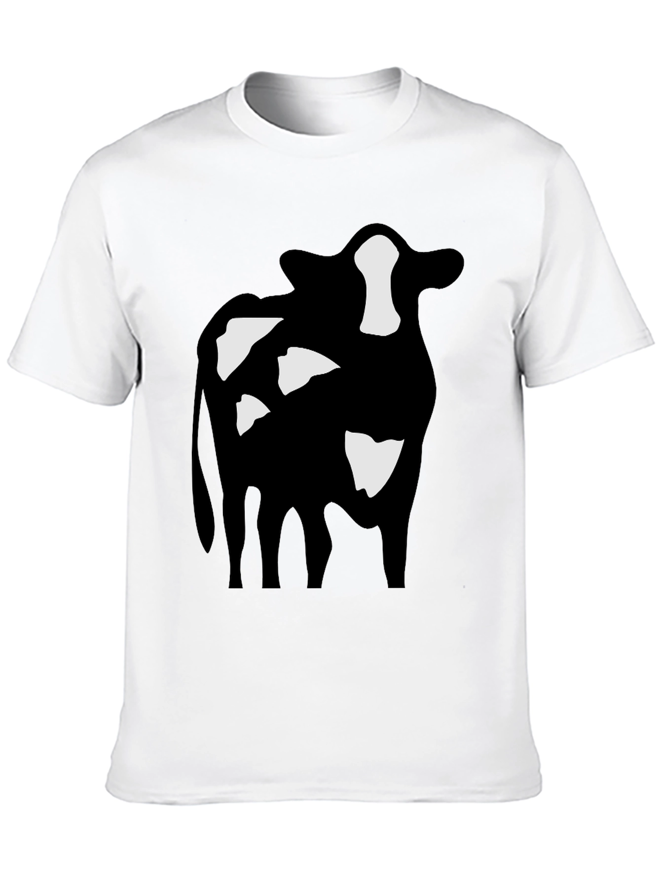Cow Print Black T-Shirt