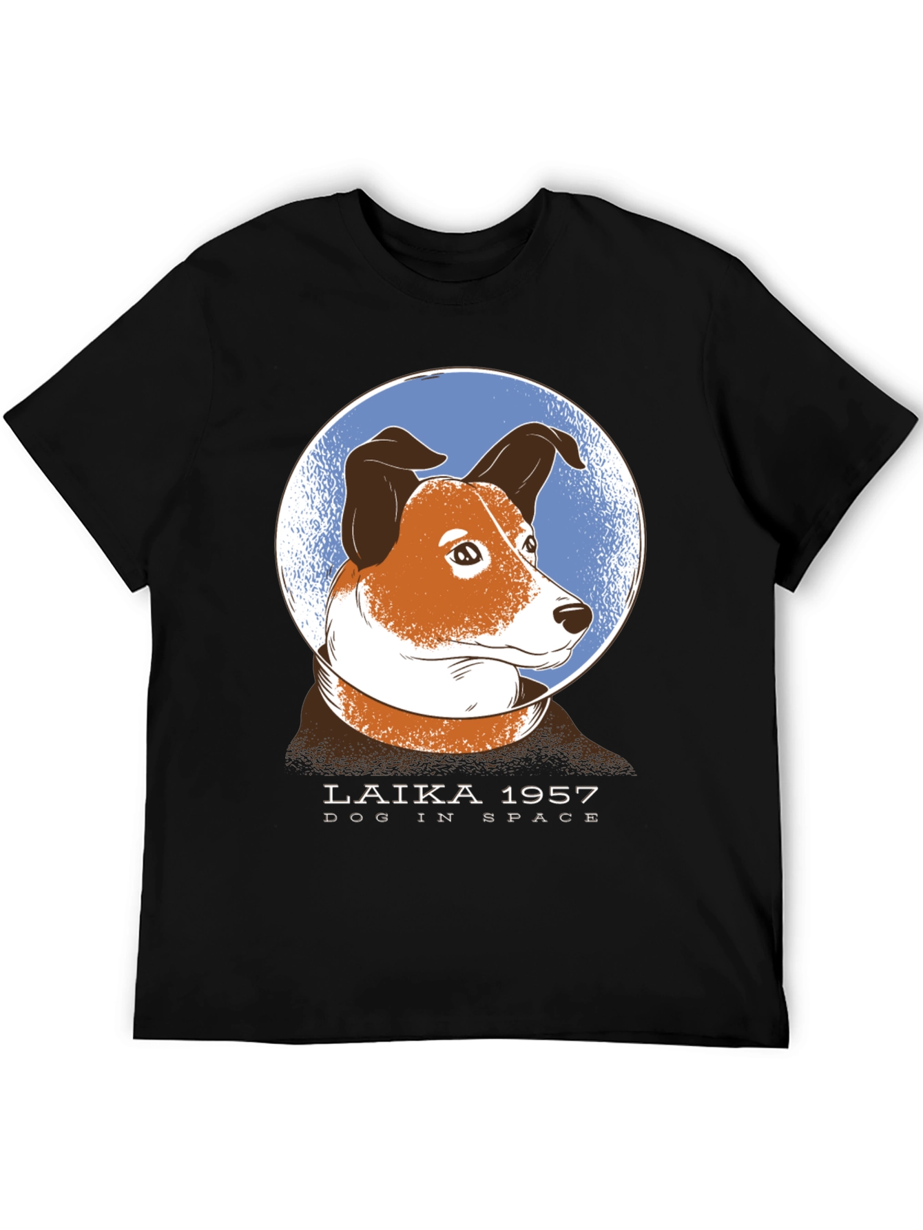 Laika Dog in Space Graphic T-Shirt