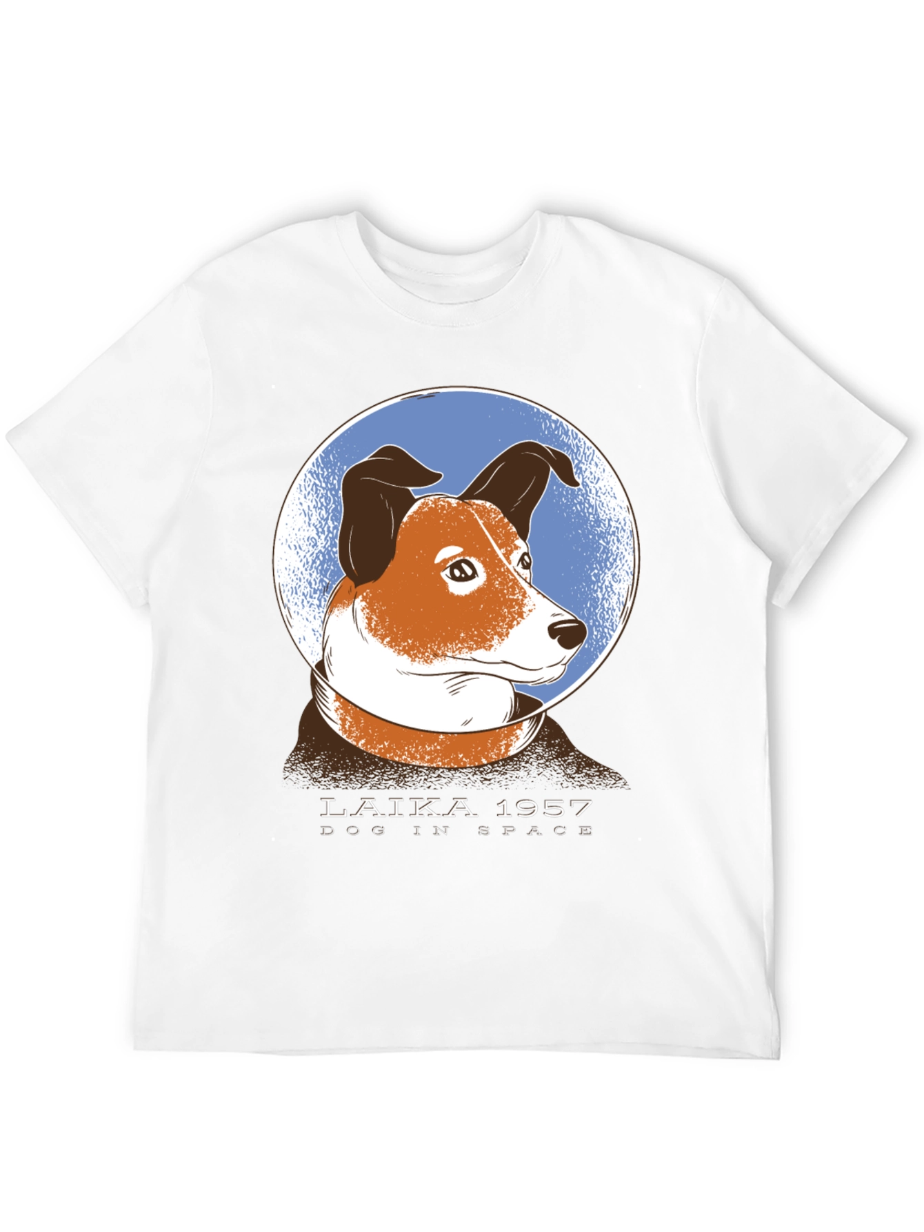 Laika Dog in Space Graphic T-Shirt
