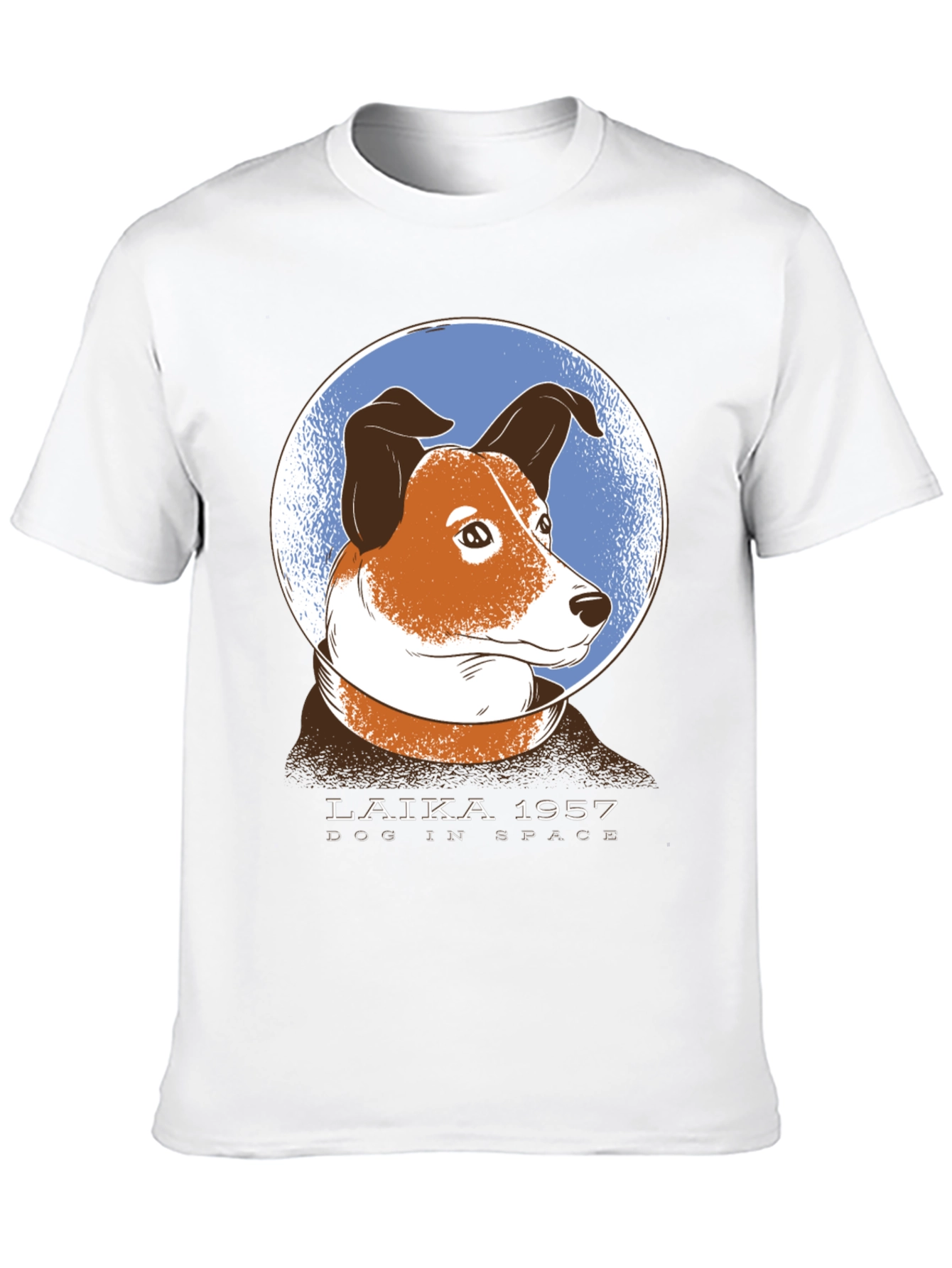 Laika Dog in Space Graphic T-Shirt