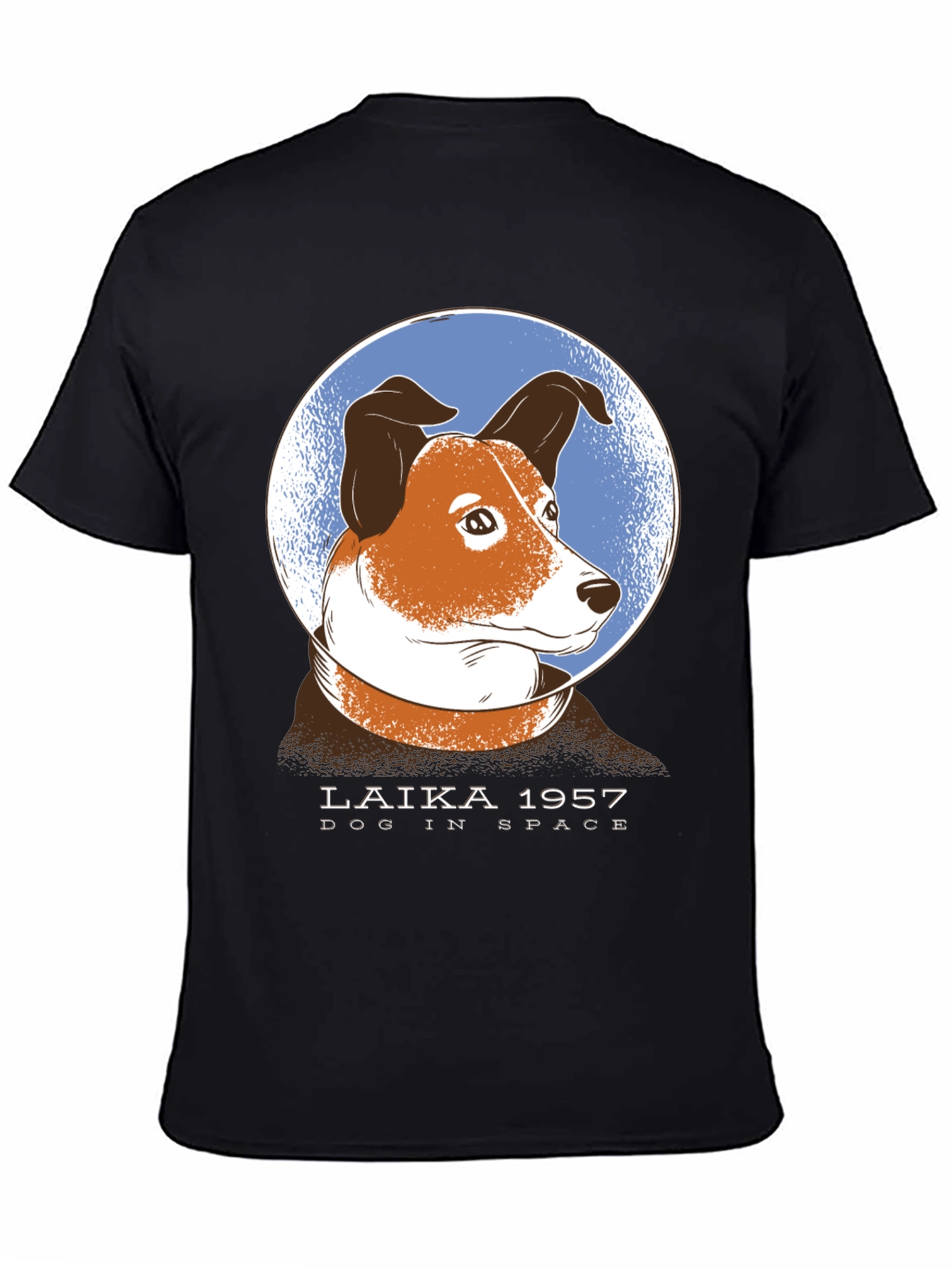Laika Dog in Space Graphic T-Shirt