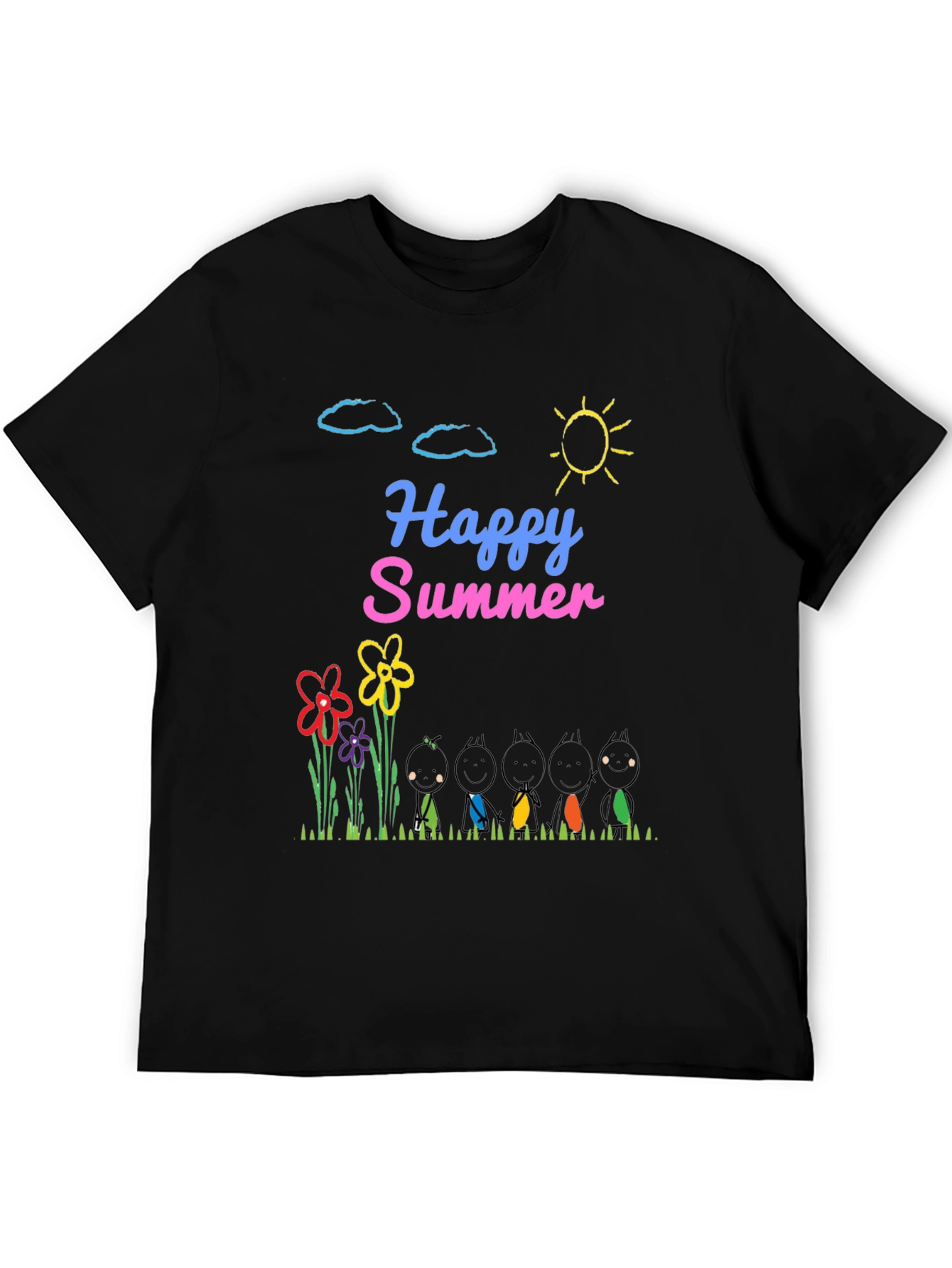 Happy Summer Graphic T-Shirt