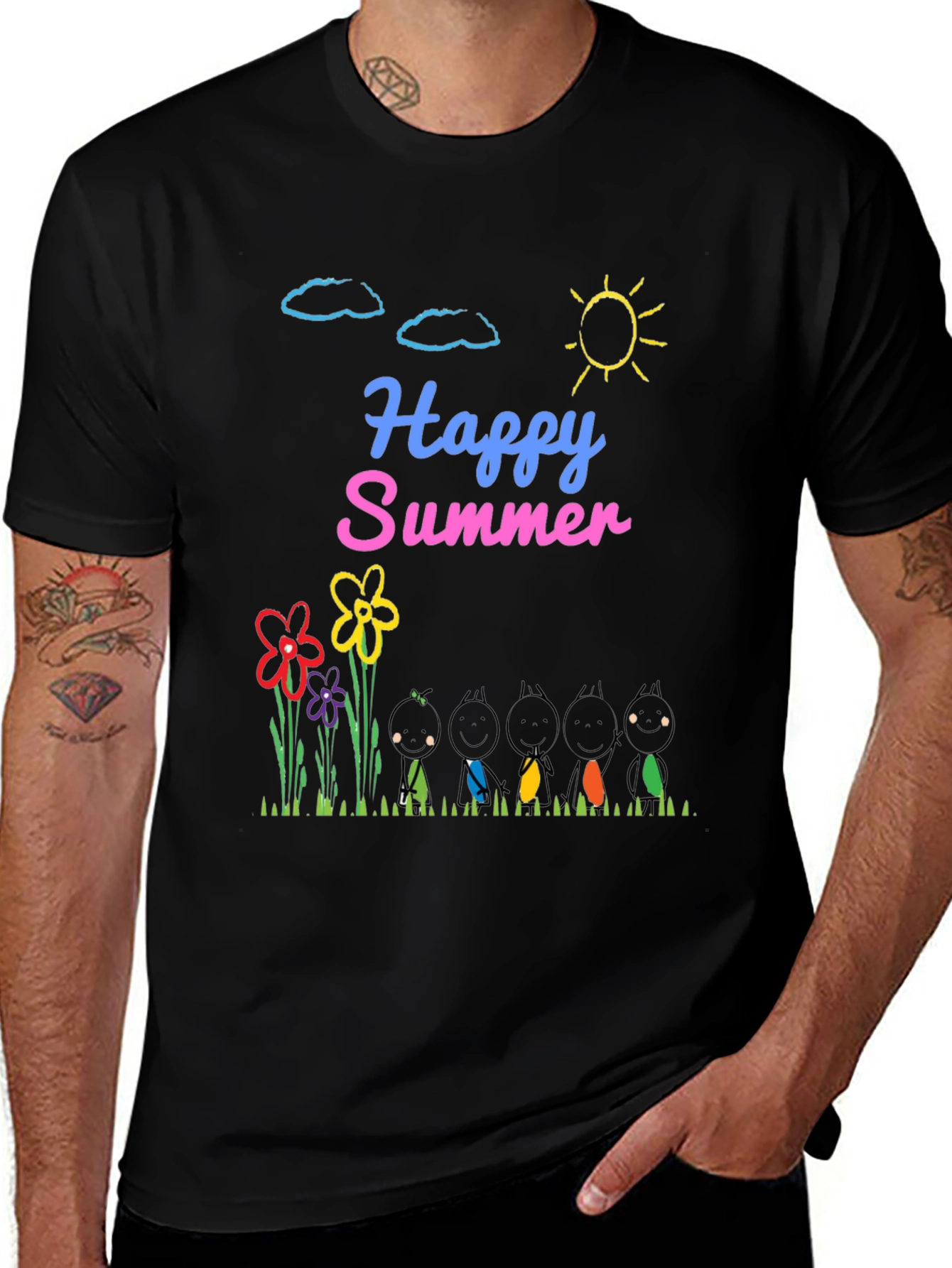 Happy Summer Graphic T-Shirt