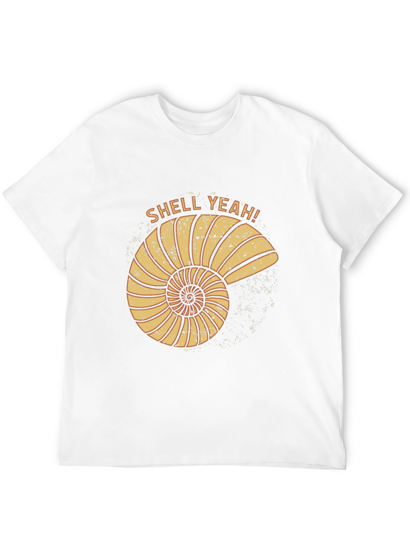 Shell Yeah! Graphic Print T-Shirt - Black Cotton Tee