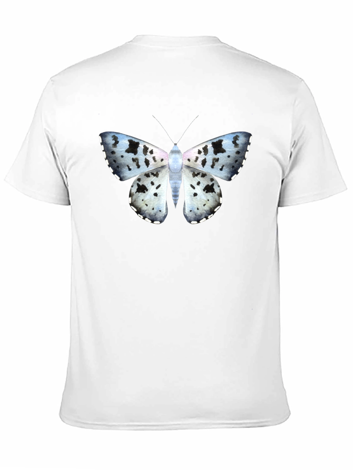 Butterfly Print Black T-Shirt
