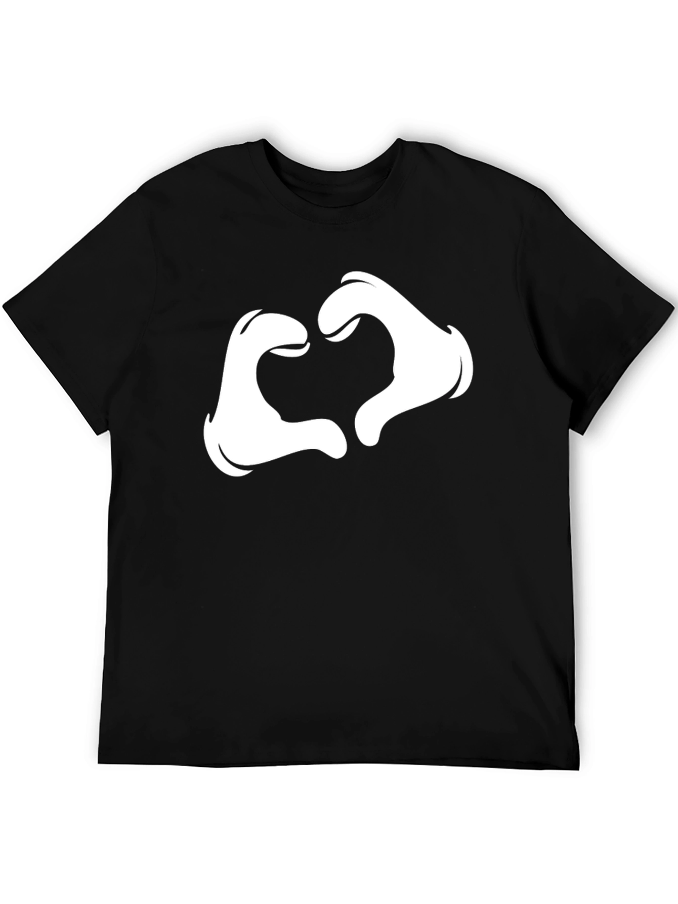 Cartoon Glove Heart Hands Tee