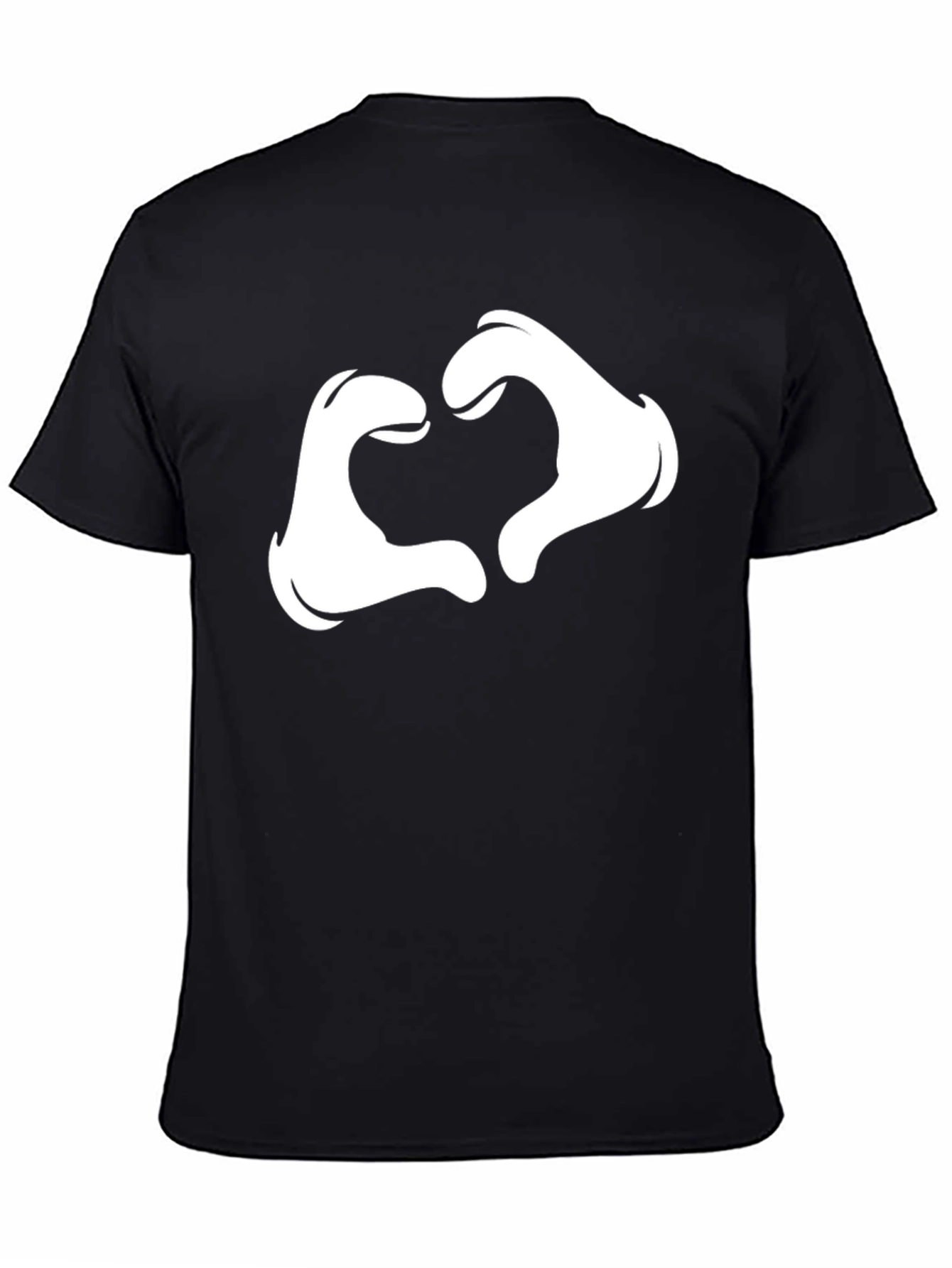 Cartoon Glove Heart Hands Tee