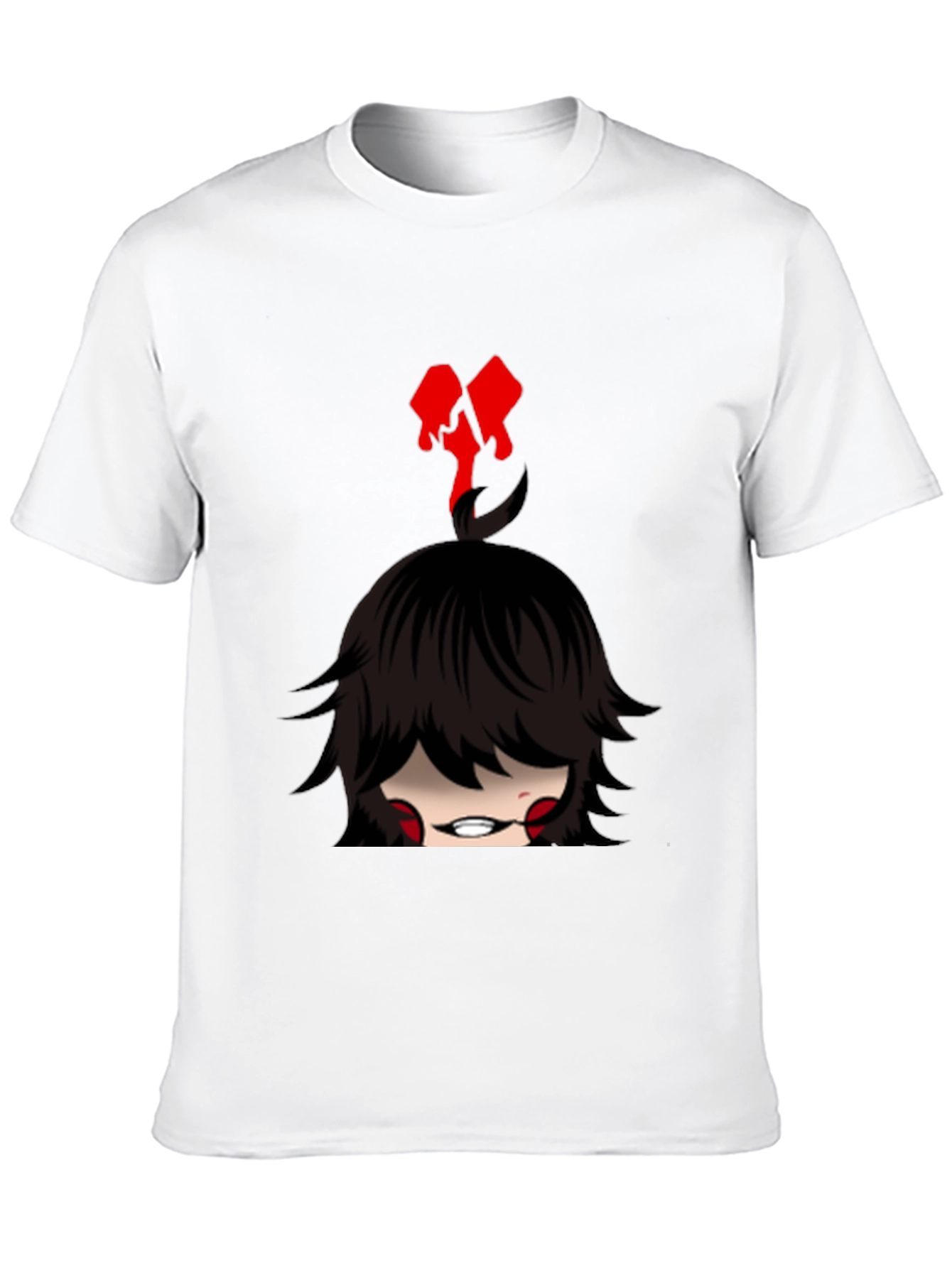 Emo Girl Graphic Tee - Edgy Style