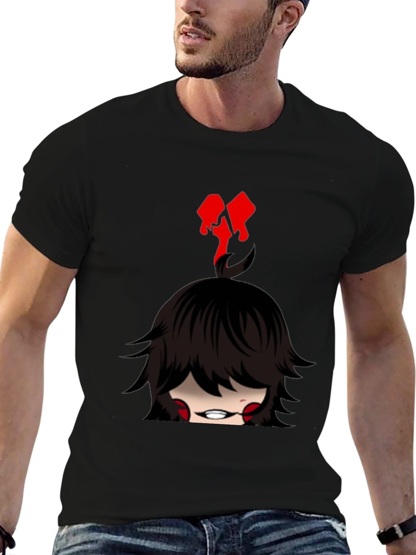 Emo Girl Graphic Tee - Edgy Style