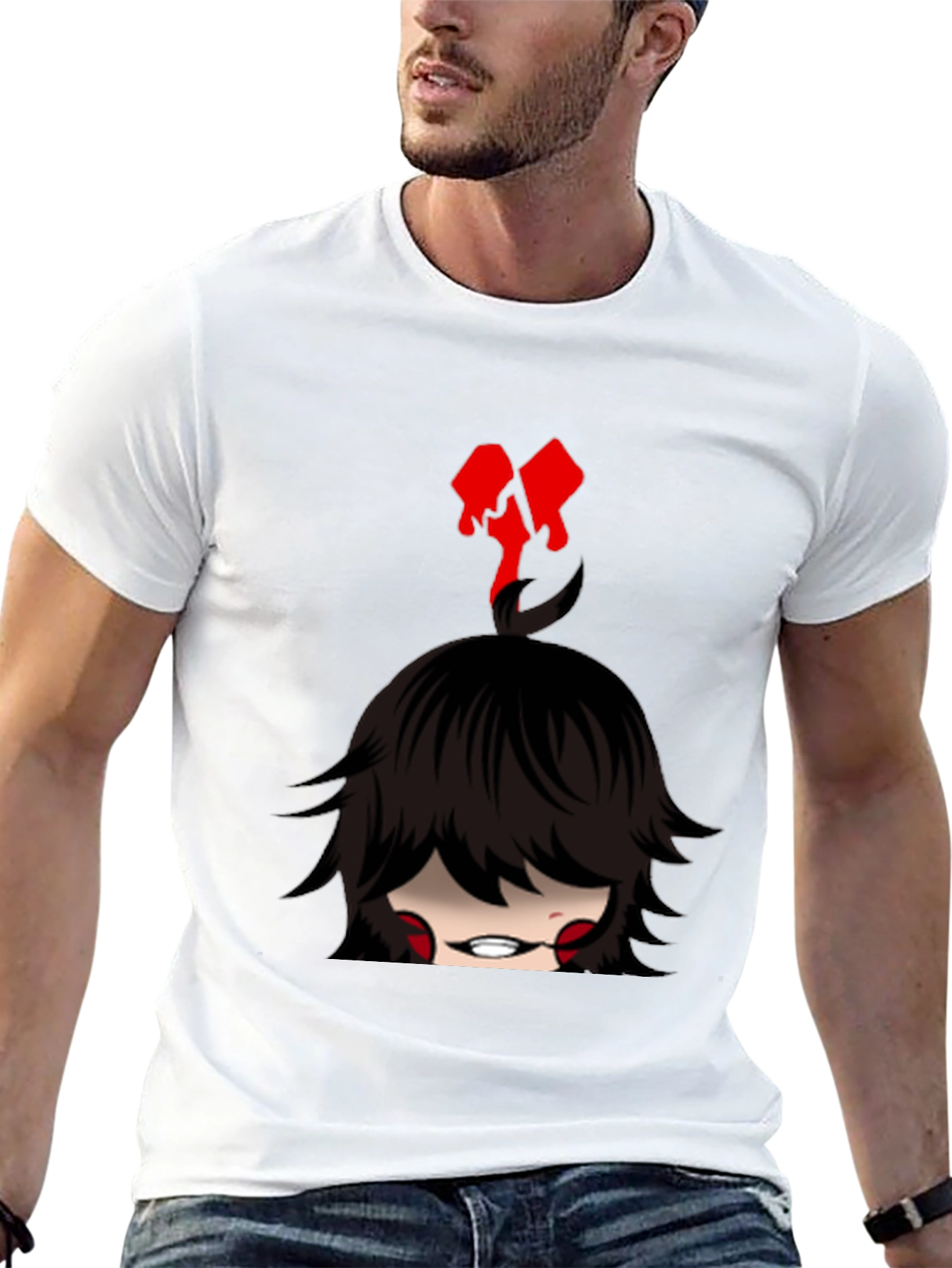 Emo Girl Graphic Tee - Edgy Style