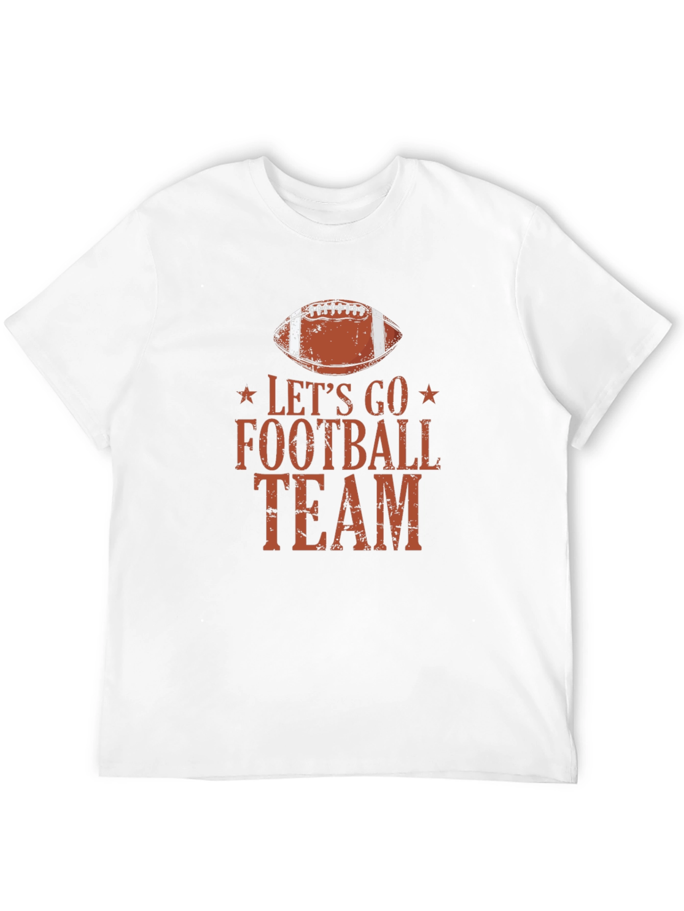 Lets Go Football Team Graphic T-Shirt