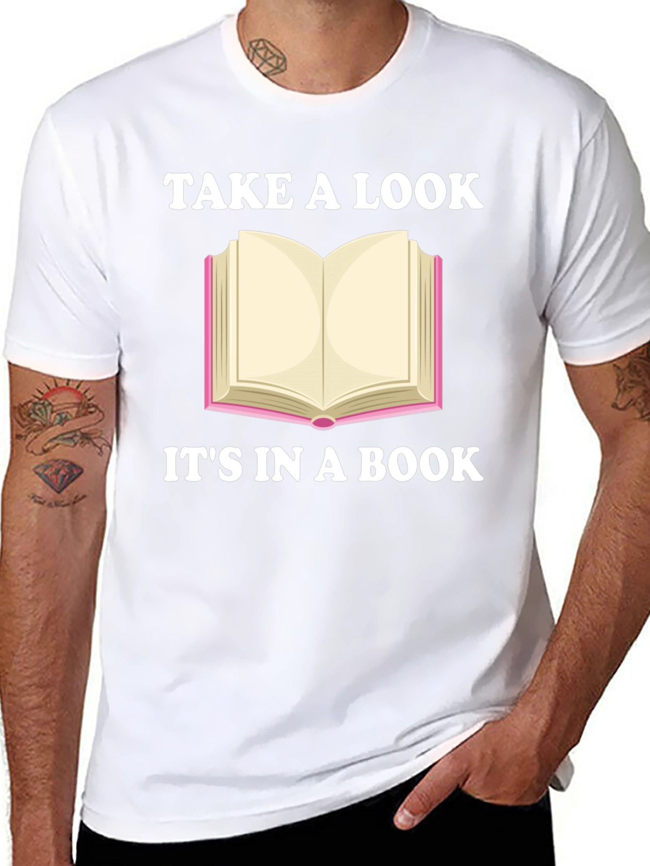 Take a Look Its in a Book Novelty T-Shirt