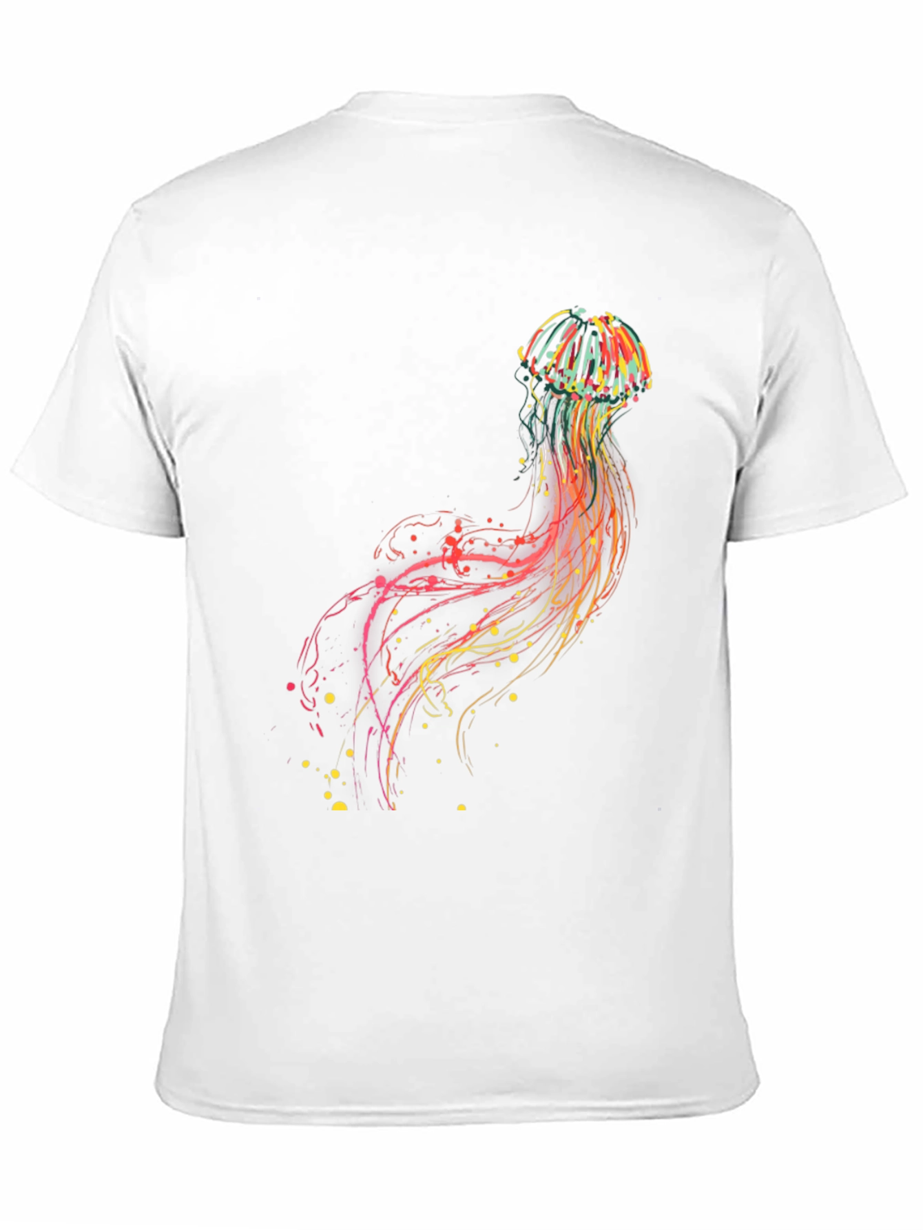 Jellyfish Graphic Tee - Vibrant Abstract Design