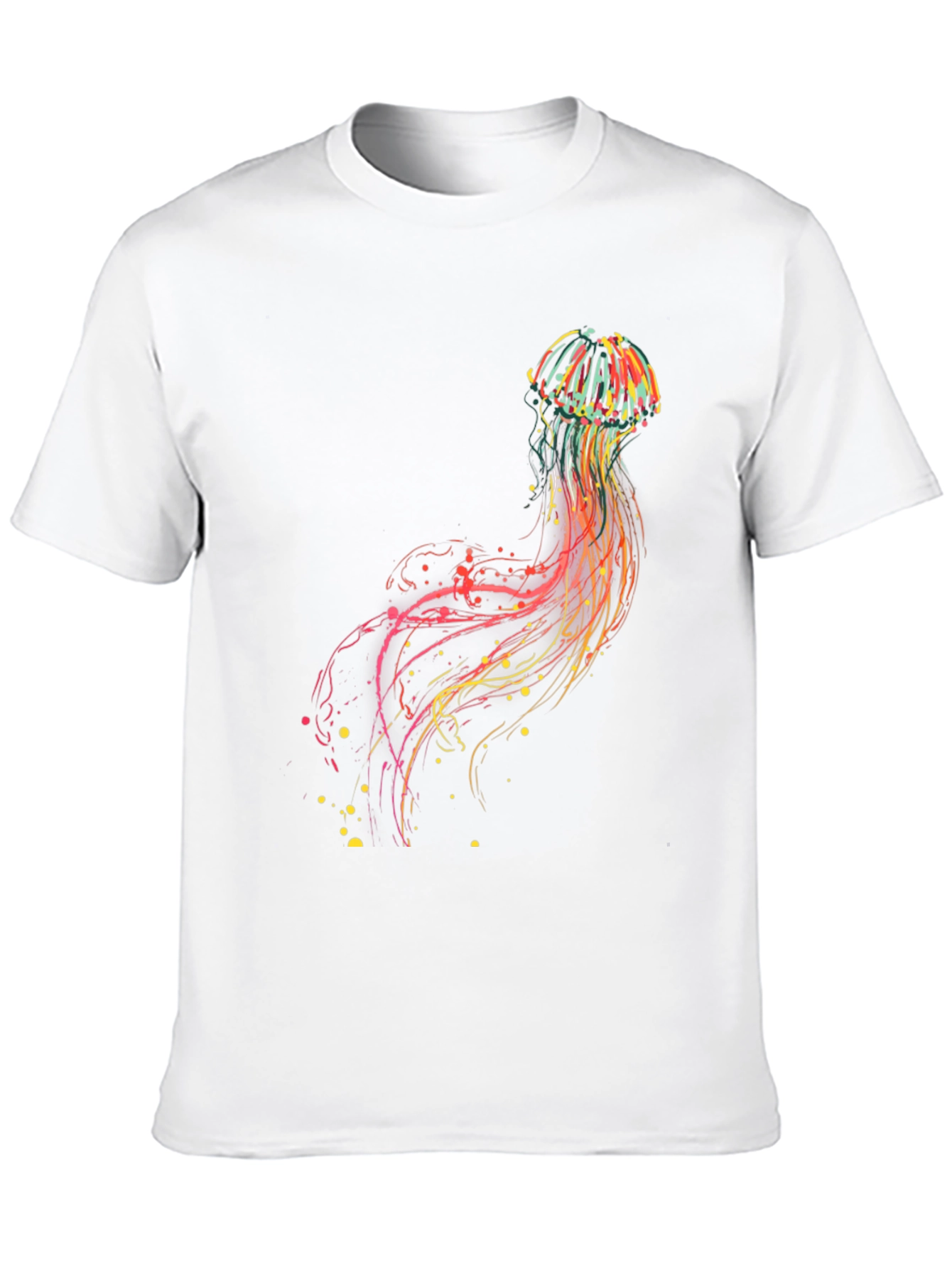 Jellyfish Graphic Tee - Vibrant Abstract Design