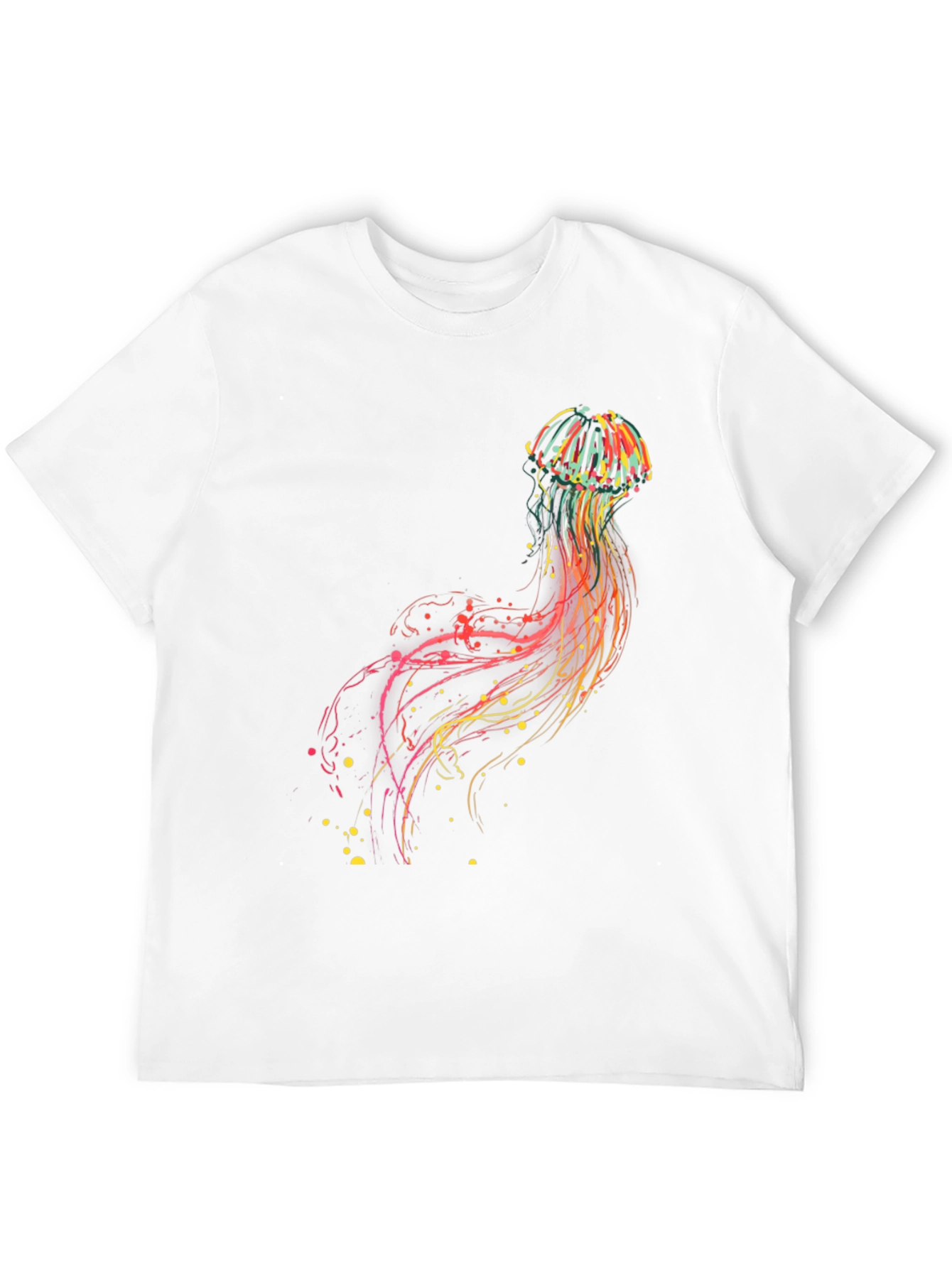 Jellyfish Graphic Tee - Vibrant Abstract Design