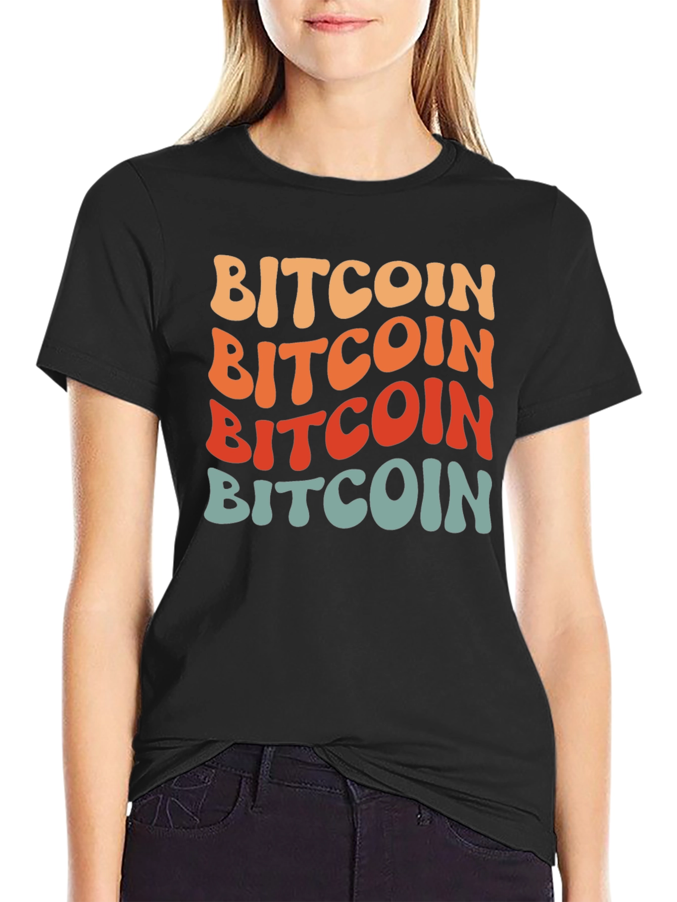 Retro Bitcoin T-Shirt - Stack Crypto Tee