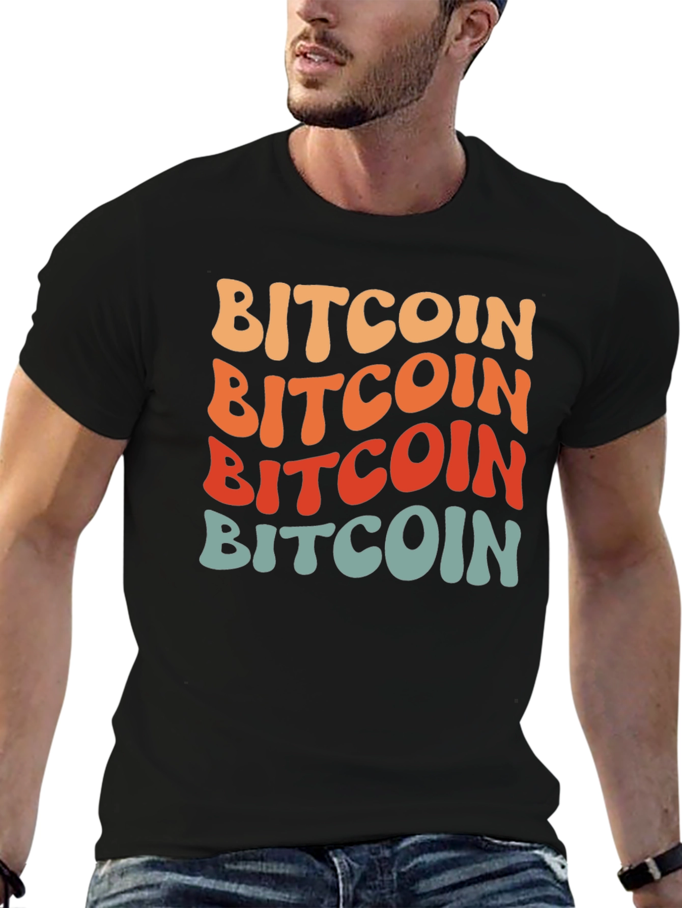 Retro Bitcoin T-Shirt - Stack Crypto Tee