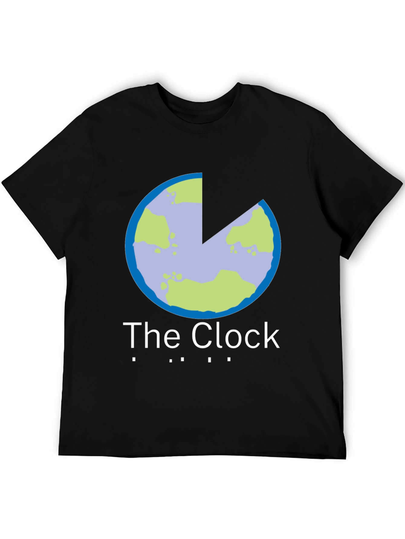 The Clock T-Shirt - Unique Earth Slice Design